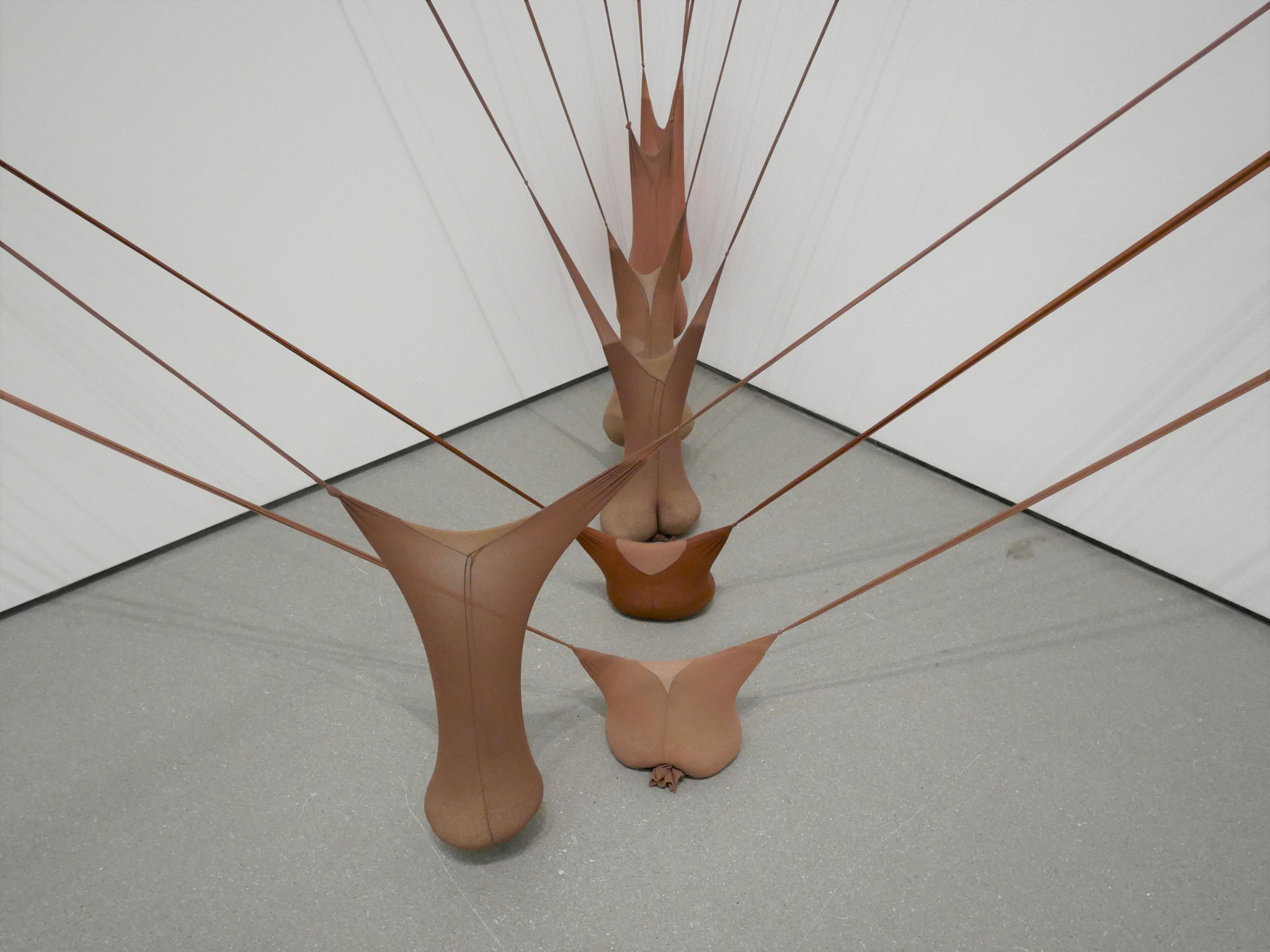 Senga Nengudi, Pantyhose and sand, 2003