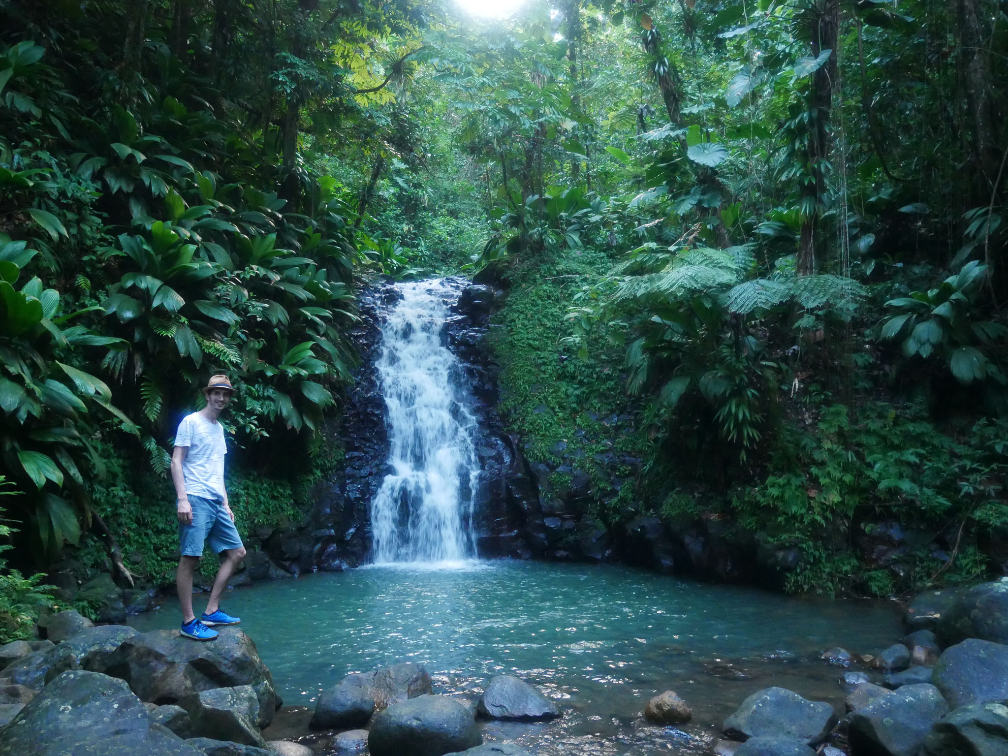 Dino et la première cascade