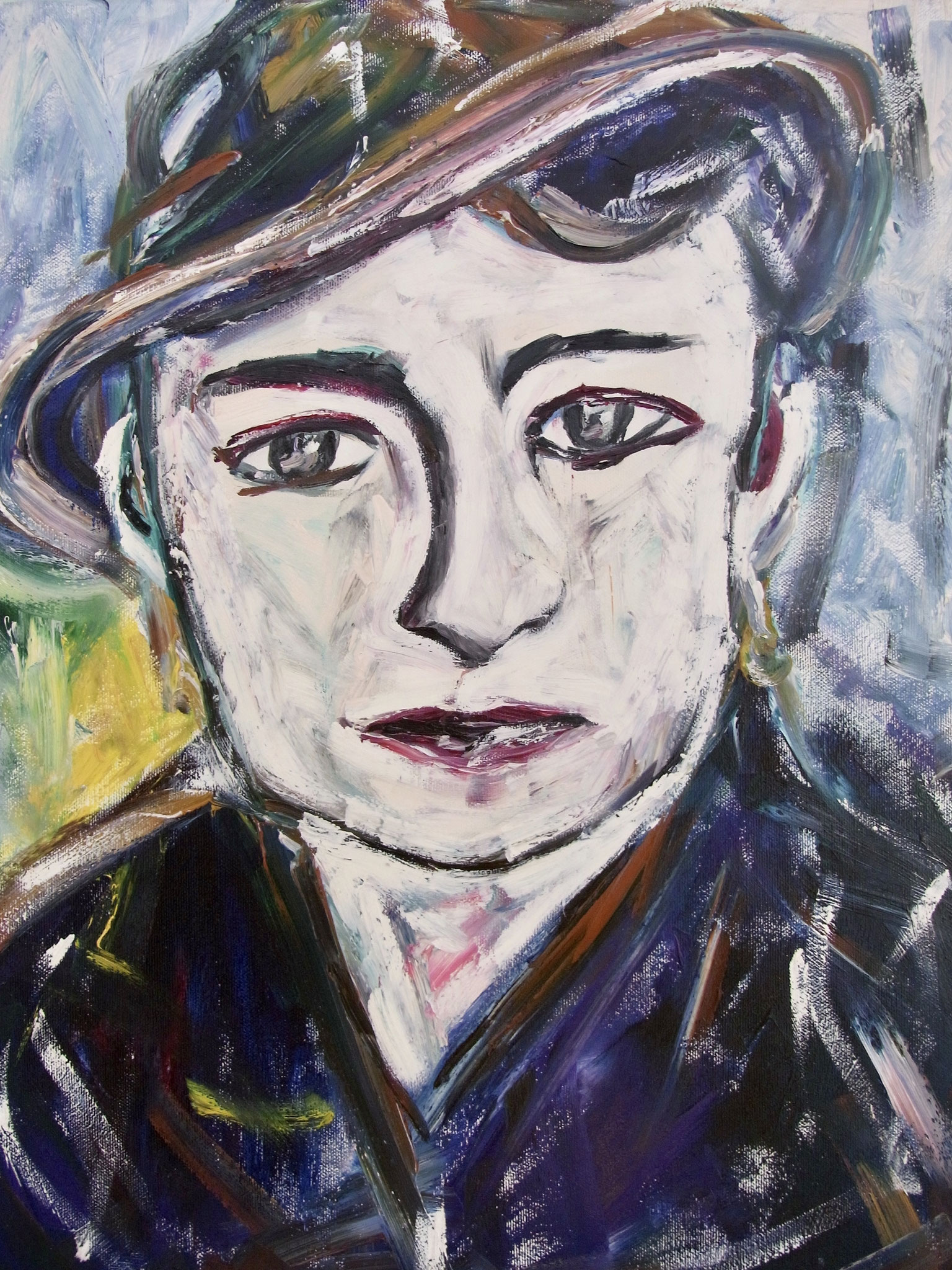 Agnes, 50x60cm, Ölfarbe auf Leinwand, 2002