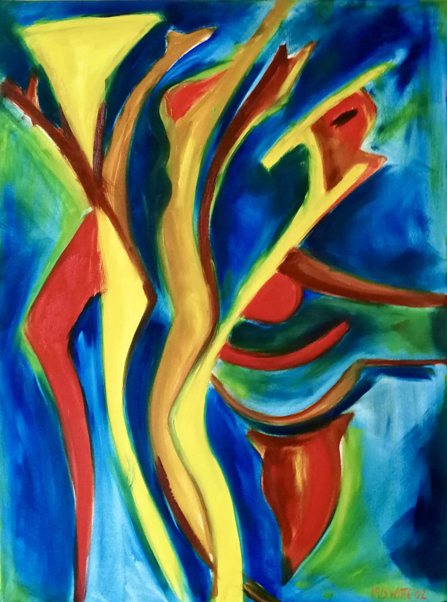 Tanz!, 72x96cm, Ölfarbe auf Leinwand, 2002