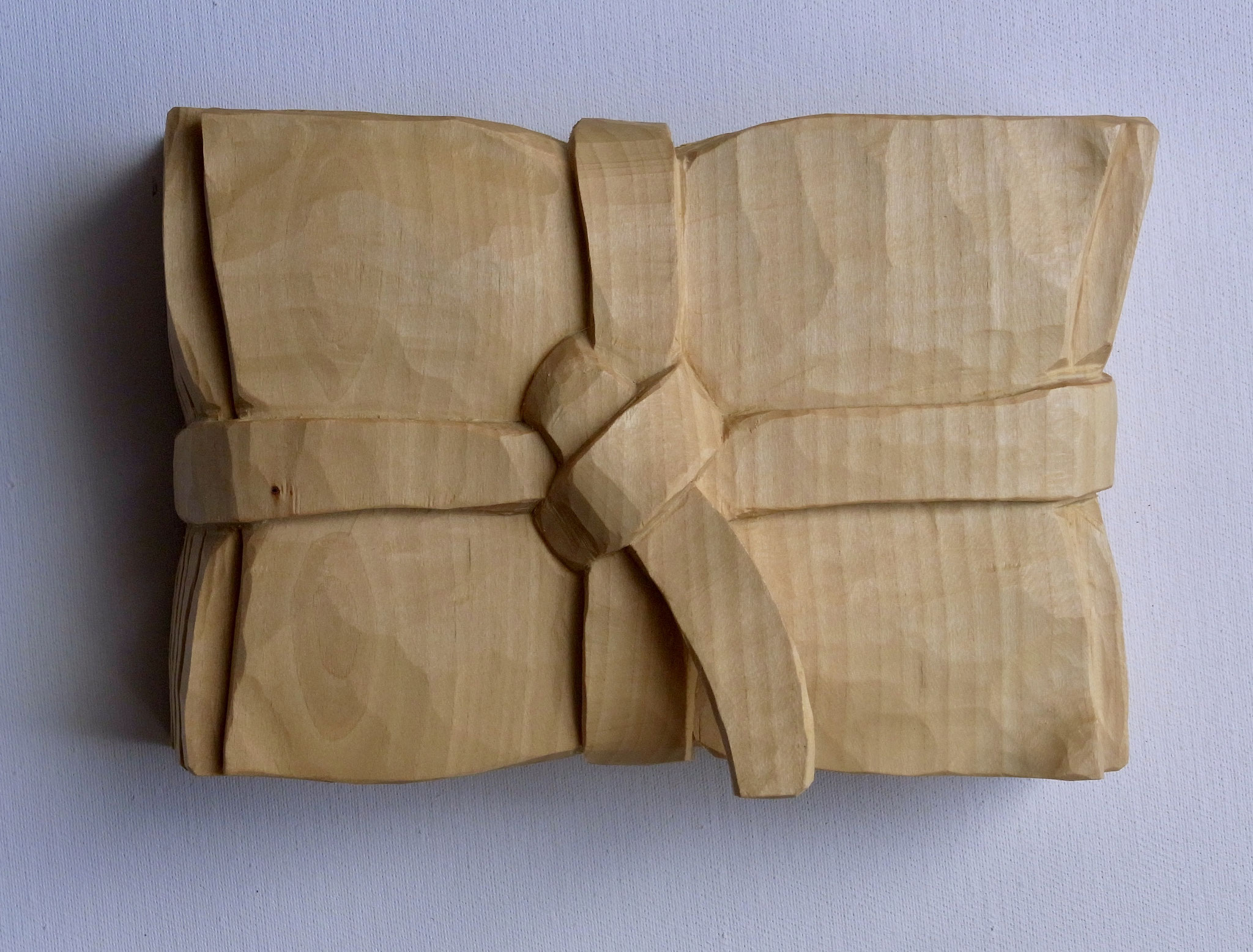Briefstapel, 27x7X4cm, Lindenholz Natur geölt