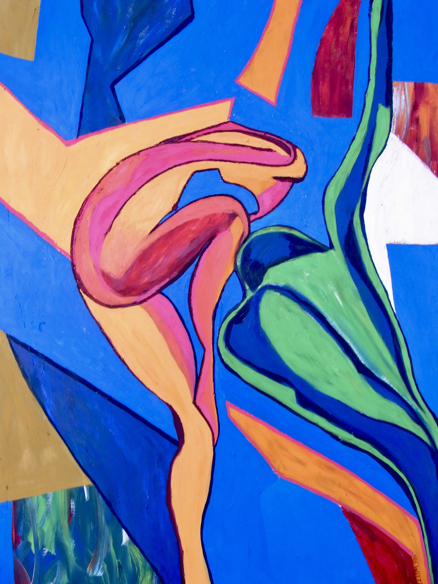 Duett, 80x107cm, Ölfarbe auf Leinwand, 2004