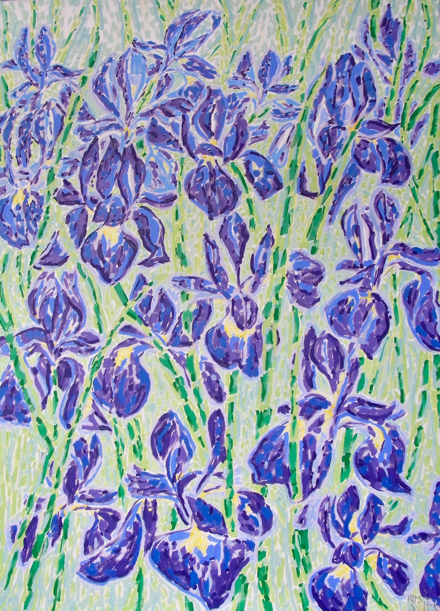 Iris, 85x118cm, Ölfarbe auf Leinwand
