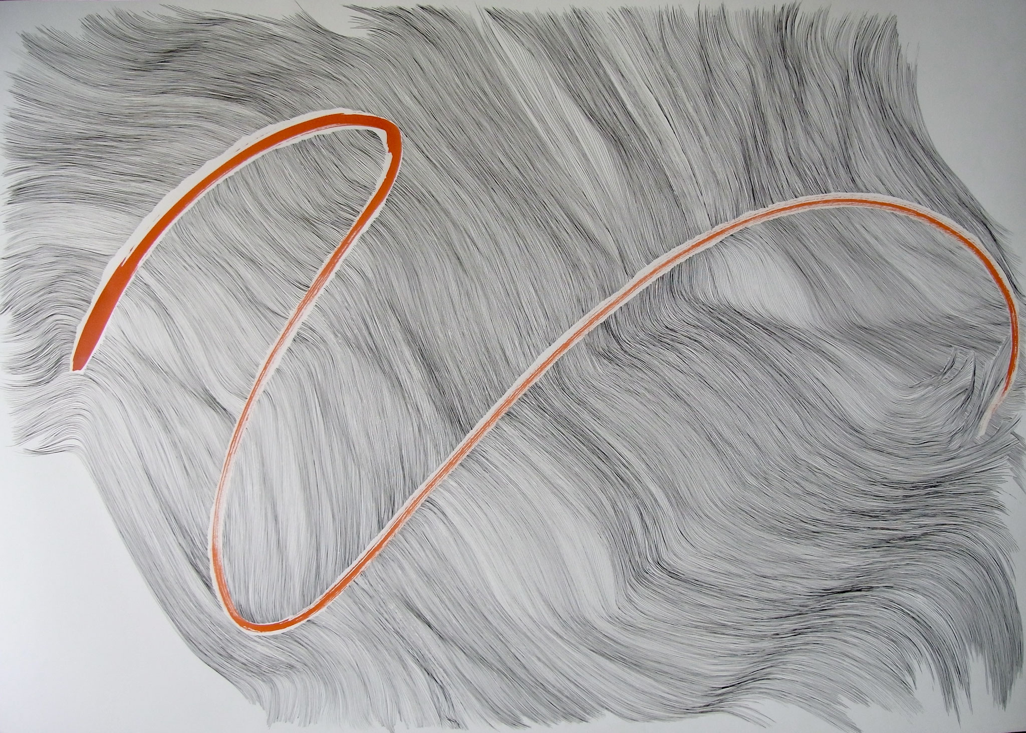Fließen No1, 59,4x84,1cm, Federzeichnung, Tusche, 2022