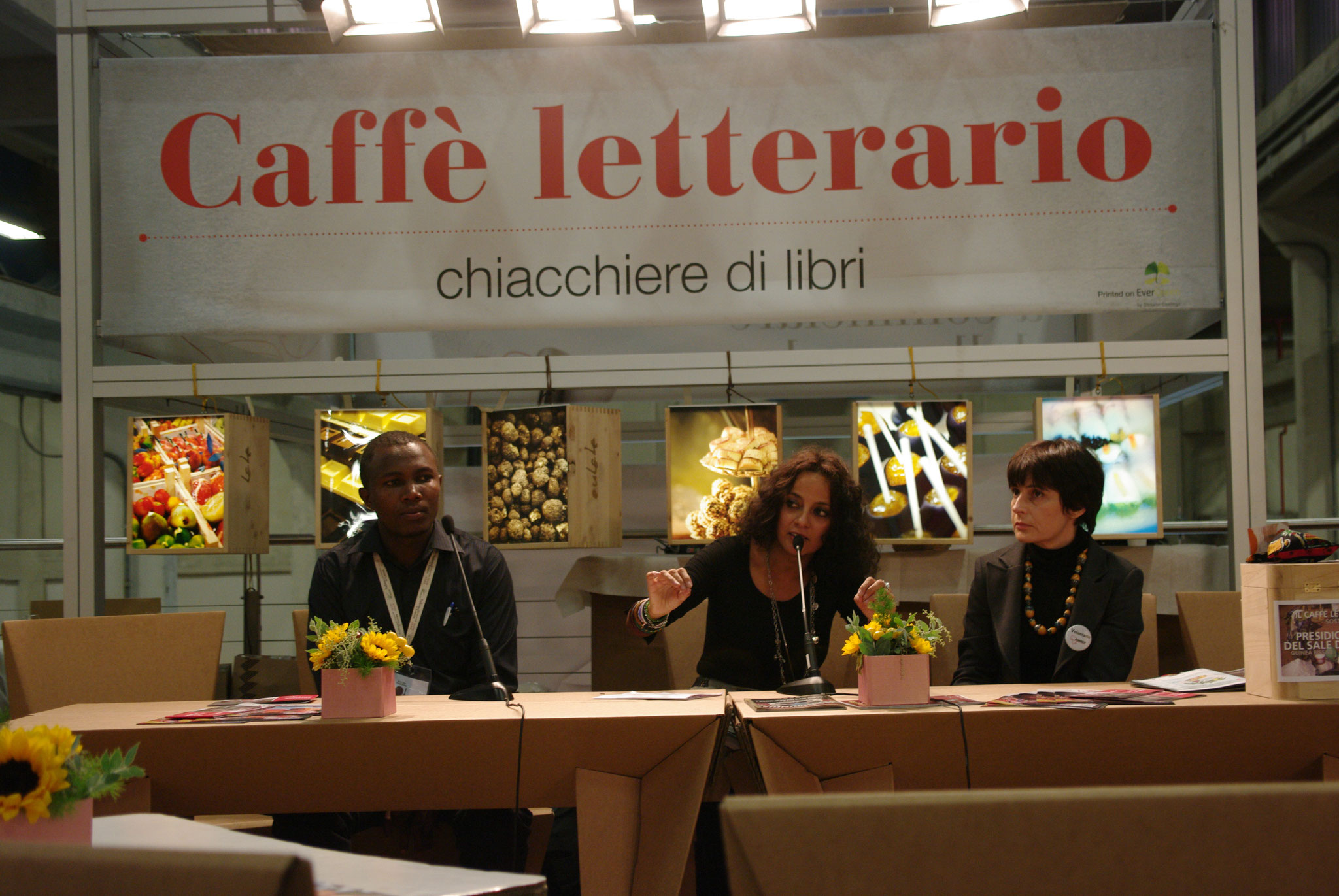 Cheikh Fall, Saba Anglana, Rossella Lajolo (Amref)