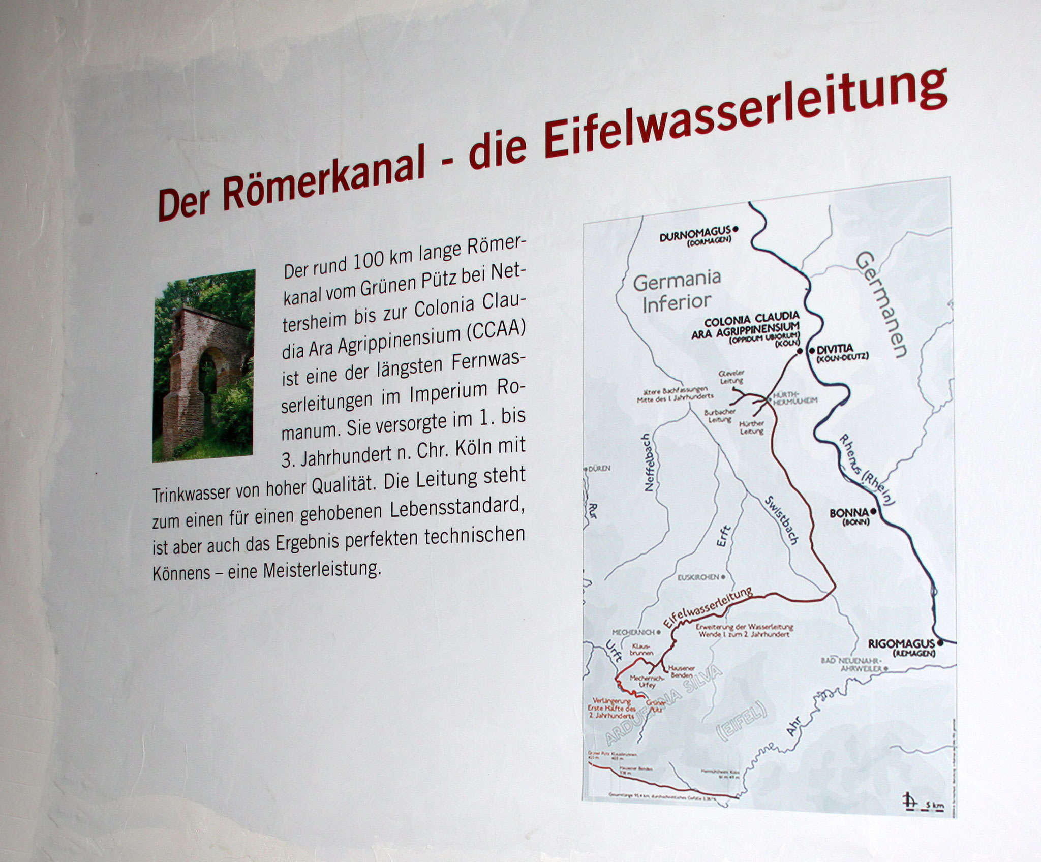 Informationen zum Römerkanal. 