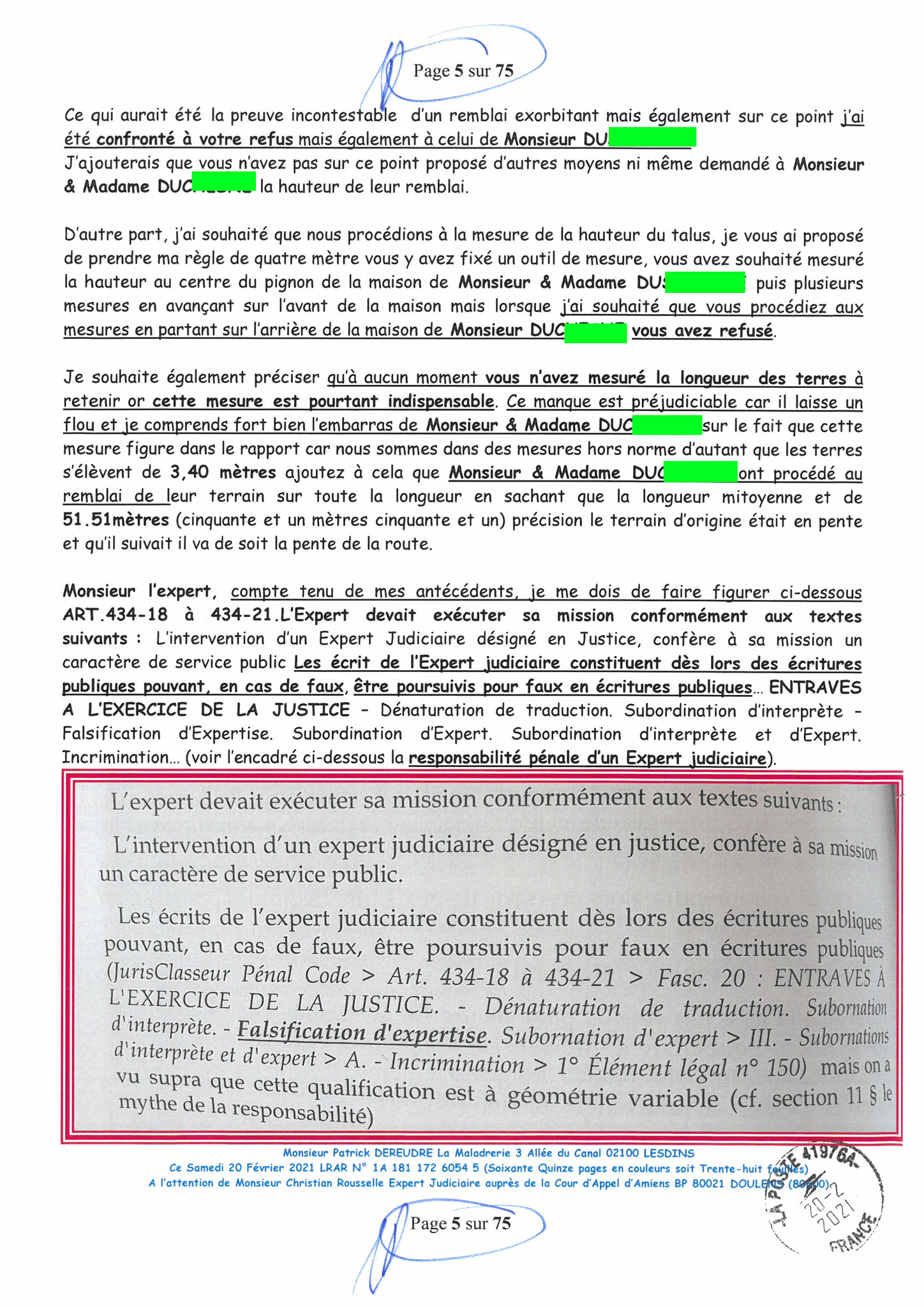Pièce N°9f) Page 05sur75 AFFAIRE CRIMINELLE «MES CHERS VOISINS» SIGNIFICATION DE JUGEMENT, Violences, Extorsion de Fonds, Tentative Extorsion de Fonds, Maître Marc ANTONINI à l'œuvre et ce avec la bénédiction de nos Institutions www.jesuispatrick.fr