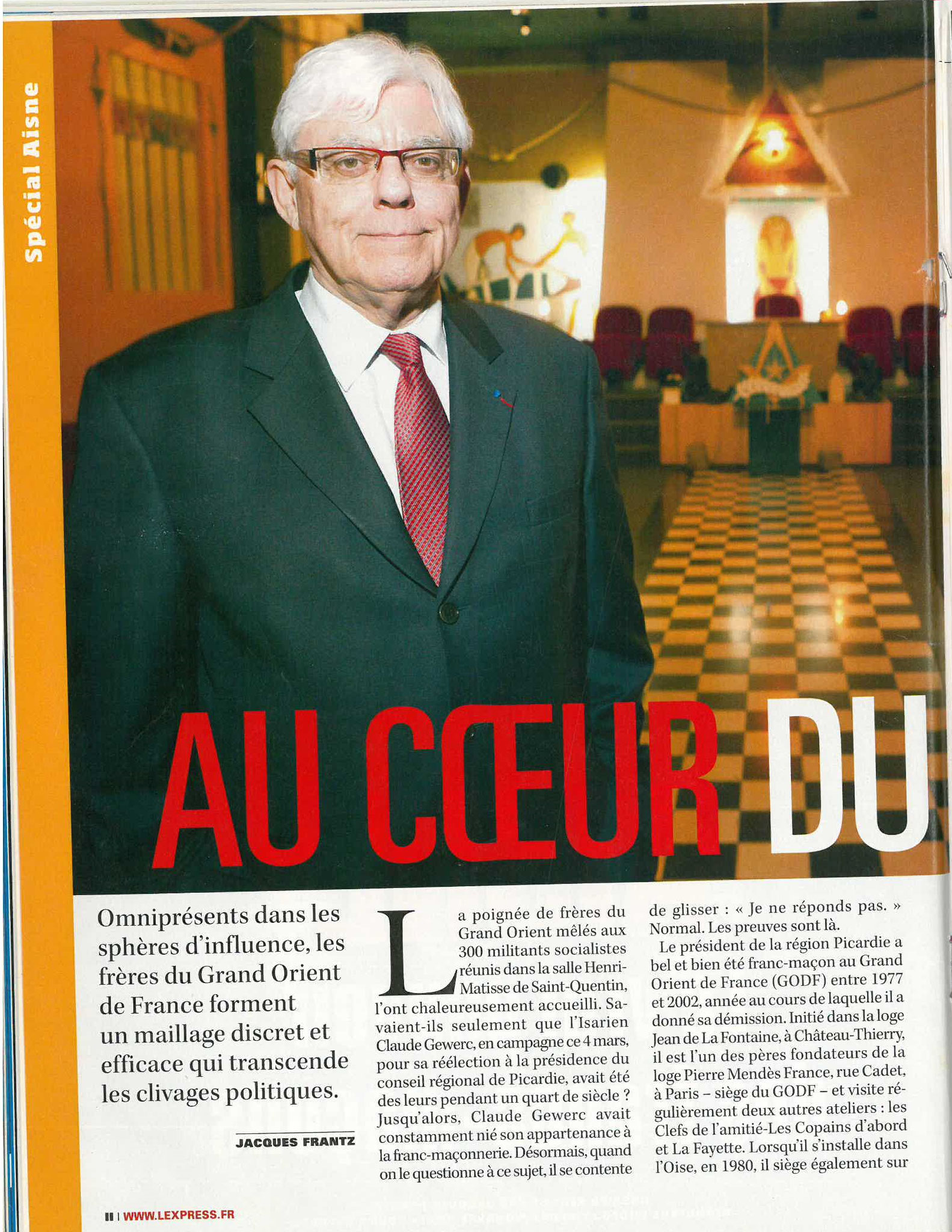 Vendredi 03 Février 2023 à 12h02 Journal l'Express N° 3067 Avril 2010 #StopCorruptionStop  www.jenesuispasunchien.fr www.jesuisvictime.fr www.jesuispatrick.fr PARJURE & CORRUPTION AU COEUR MÊME DE LA JUSTICE Le Vrai pouvoir des Francs-maçons