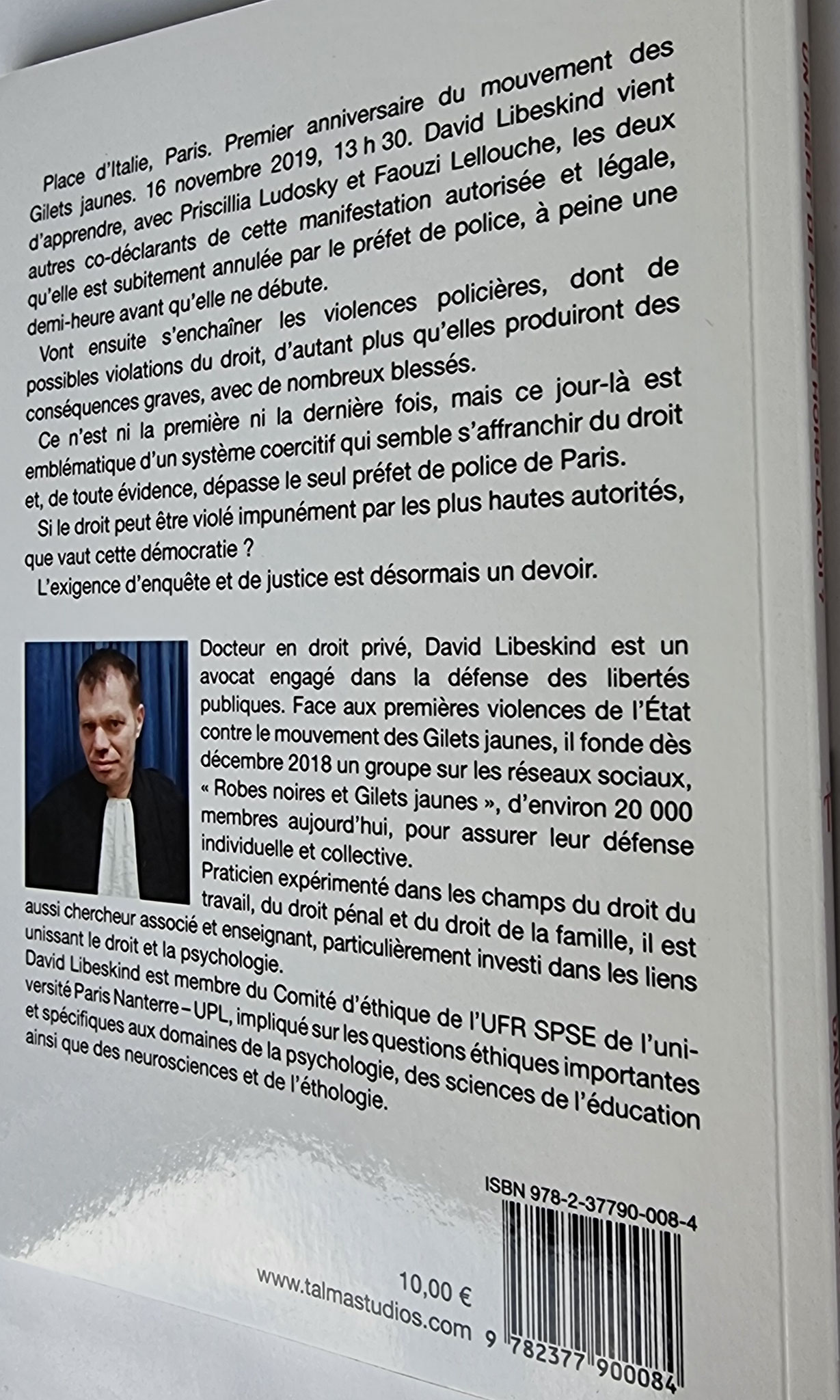 UN PREFET DE POLICE HORS-LA-LOI Le Cas Emblématique du Premier Anniversaire des Gilets Jaunes