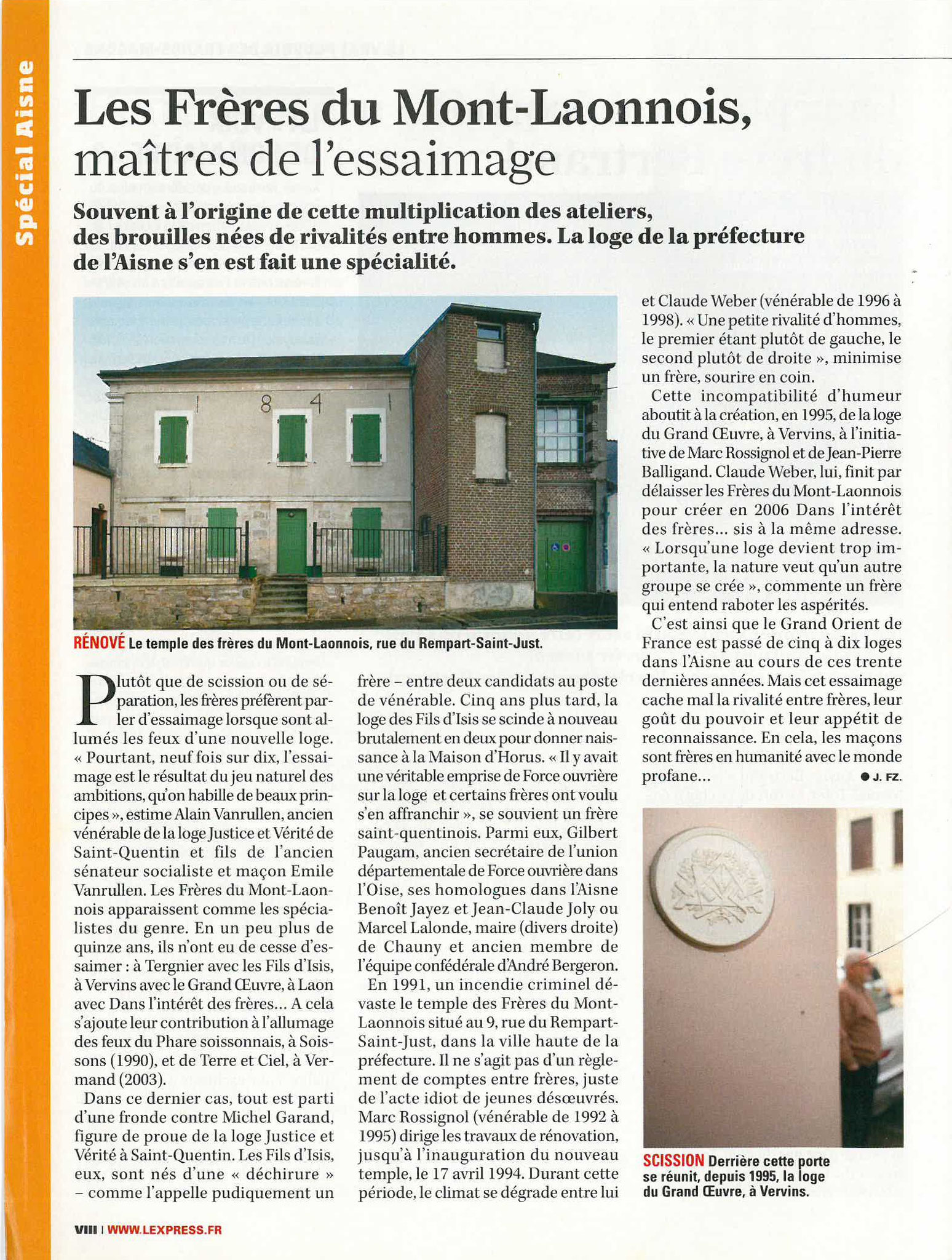 Vendredi 03 Février 2023 à 12h02 Journal l'Express N° 3067 Avril 2010 #StopCorruptionStop  www.jenesuispasunchien.fr www.jesuisvictime.fr www.jesuispatrick.fr PARJURE & CORRUPTION AU COEUR MÊME DE LA JUSTICE Le Vrai pouvoir des Francs-maçons