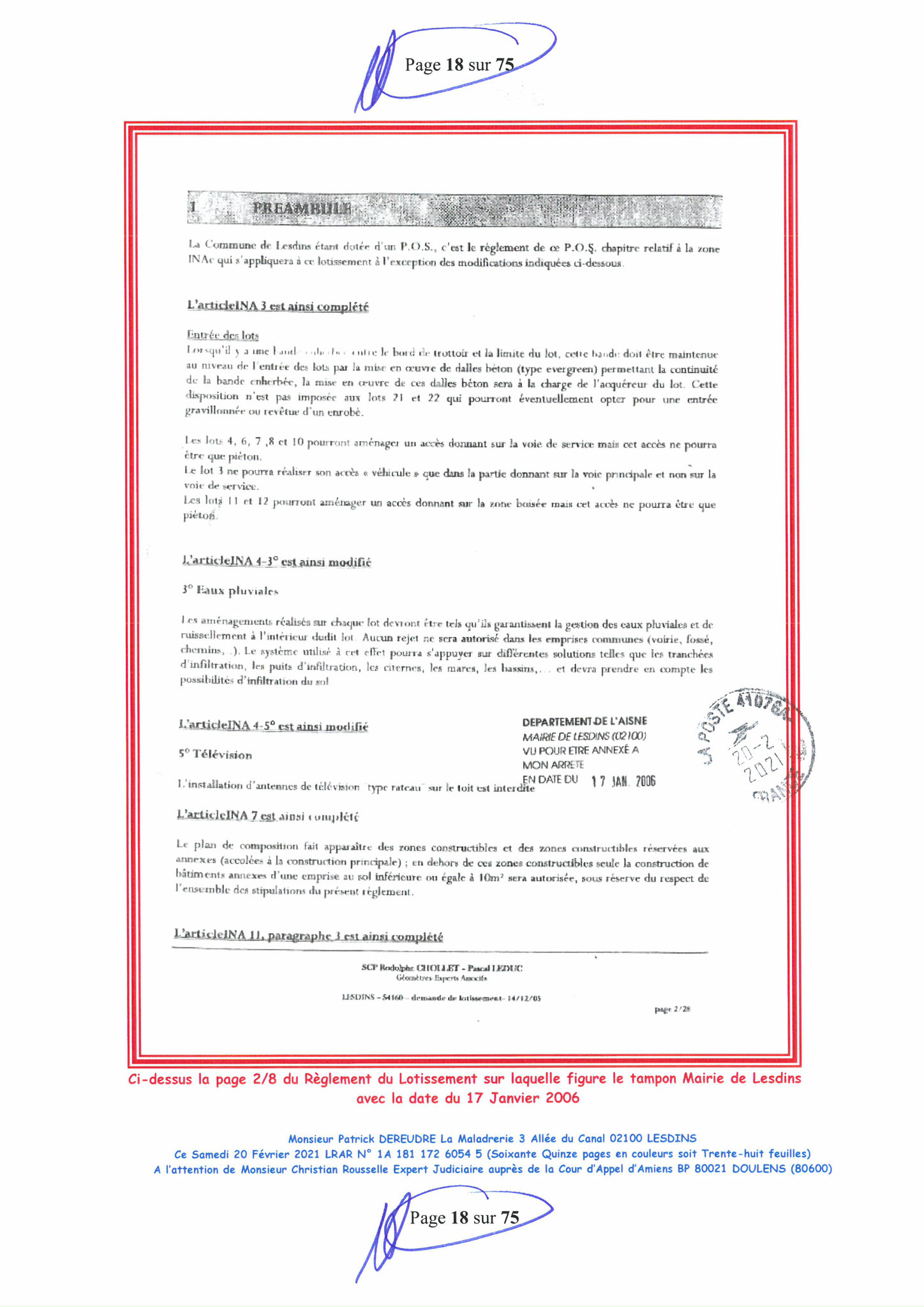 Pièce N°10f) Page 18sur75 AFFAIRE CRIMINELLE «MES CHERS VOISINS» SIGNIFICATION DE JUGEMENT, Violences, Extorsion de Fonds, Tentative Extorsion de Fonds, Maître Marc ANTONINI à l'œuvre et ce avec la bénédiction de nos Institutions www.jesuispatrick.fr