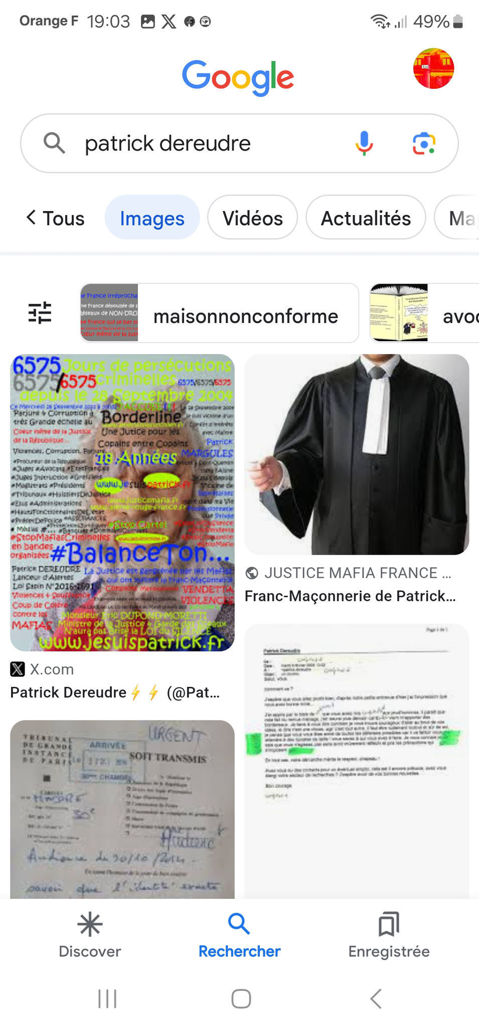 AFFAIRES CRIMINELLES LES BARONS & LES BARONNES DE LA JUSTICE 7177 Jours de persécutions criminelles en bandes organisées #CORRUPTION #VEDETTA #FAUXCRIMINELS en Ecritures Publique www.jesuispatrick.fr www.jesuisvictime.fr www.jenesuispasunchien.fr