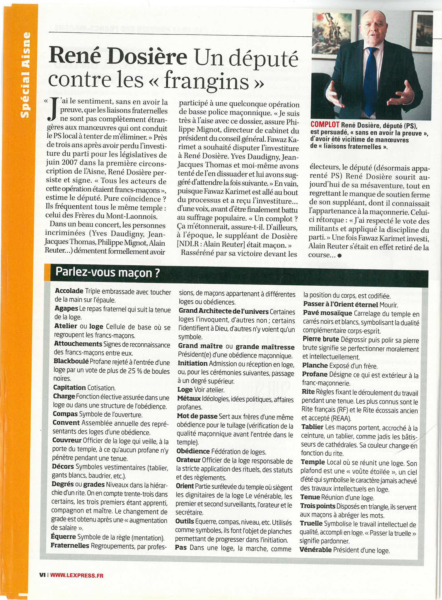 Vendredi 03 Février 2023 à 12h02 Journal l'Express N° 3067 Avril 2010 #StopCorruptionStop  www.jenesuispasunchien.fr www.jesuisvictime.fr www.jesuispatrick.fr PARJURE & CORRUPTION AU COEUR MÊME DE LA JUSTICE Le Vrai pouvoir des Francs-maçons