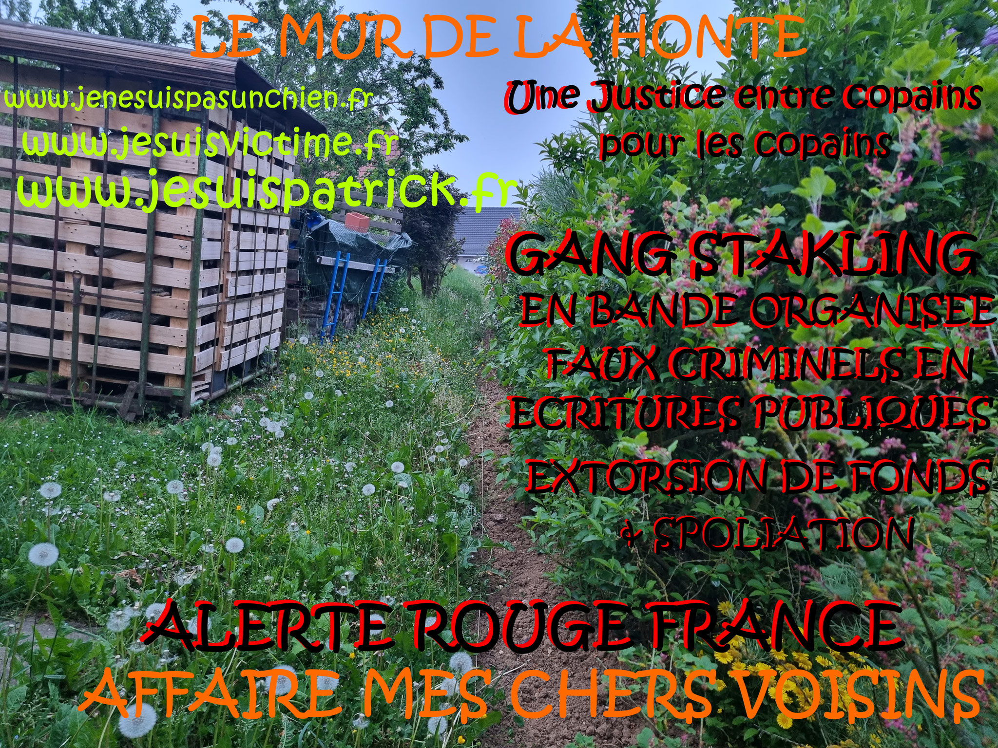 Falsification du permis de Construire et du cahier des charges du lotissement Faux en Ecriture Publique Monsieur Christian ROUSSELLE un Expert Judiciaire CORROMPU victime de GANG STAKLING #STOPCORRUPTIONSTOP www.jesuispatrick.fr AFFAIRE MES CHERS VOISINS