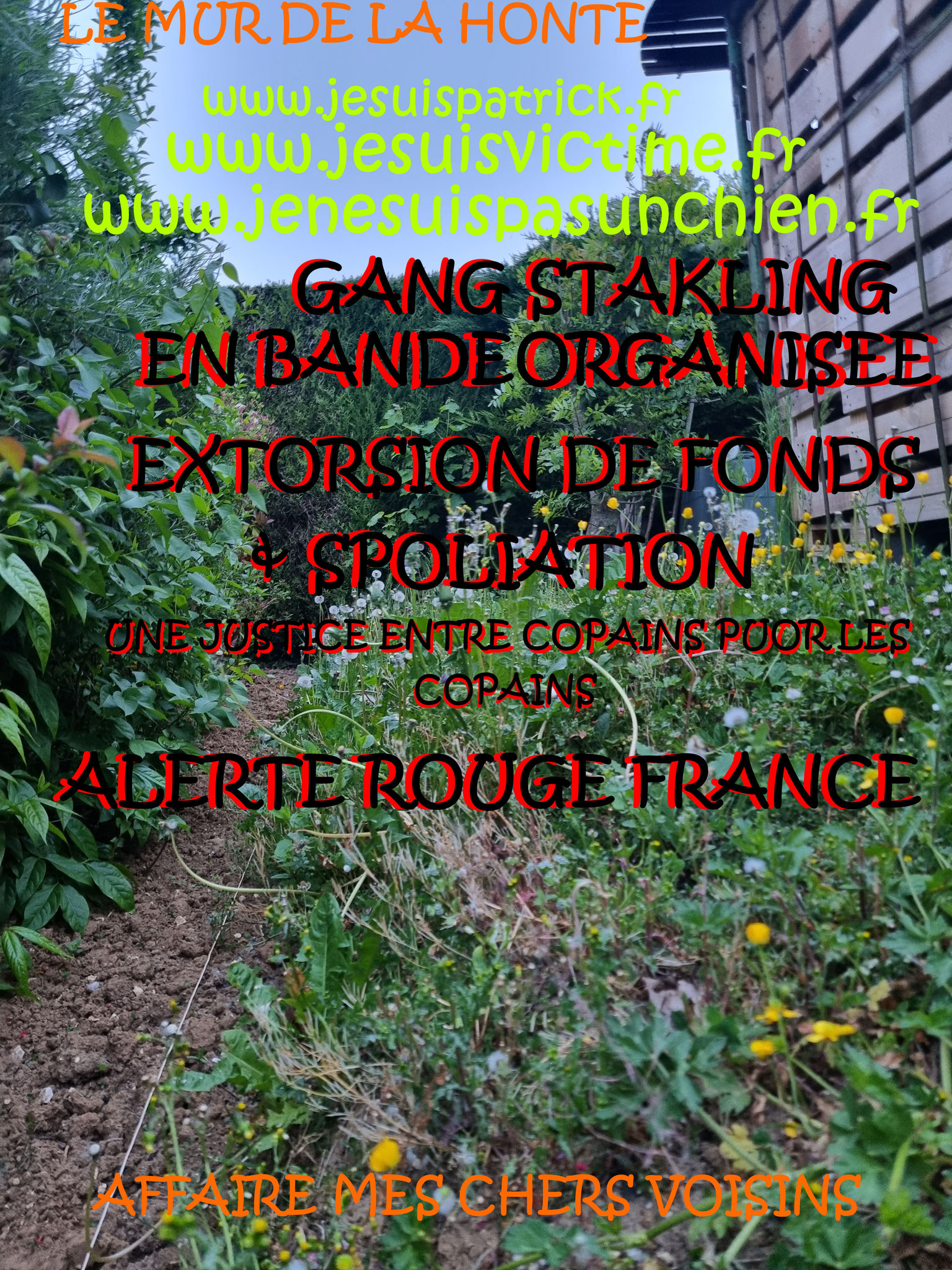 Falsification du permis de Construire et du cahier des charges du lotissement Faux en Ecriture Publique Monsieur Christian ROUSSELLE un Expert Judiciaire CORROMPU victime de GANG STAKLING #STOPCORRUPTIONSTOP www.jesuispatrick.fr AFFAIRE MES CHERS VOISINS