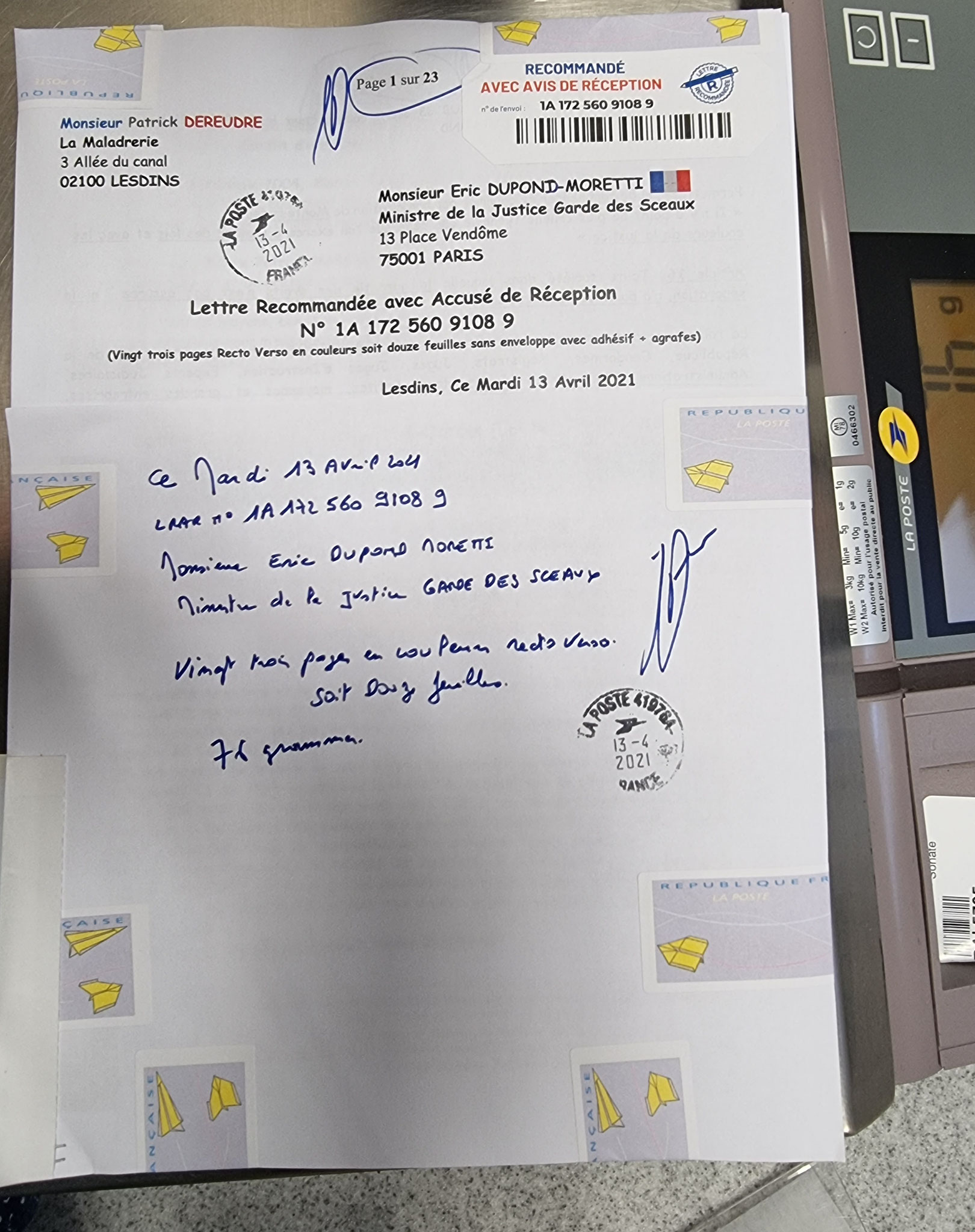 Monsieur Eric DUPOND-MORETTI Va t'il Briser la LOI DU SILENCE ? wwwjenesuispasunchien.fr www.jesuisvictime.fr www.jesuispatrick.fr PARJURE & CORRUPTION AU COEUR MÊME DE LA JUSTICE //LES MAFIAS CRIMINELLES EN BANDES ORGANISEES