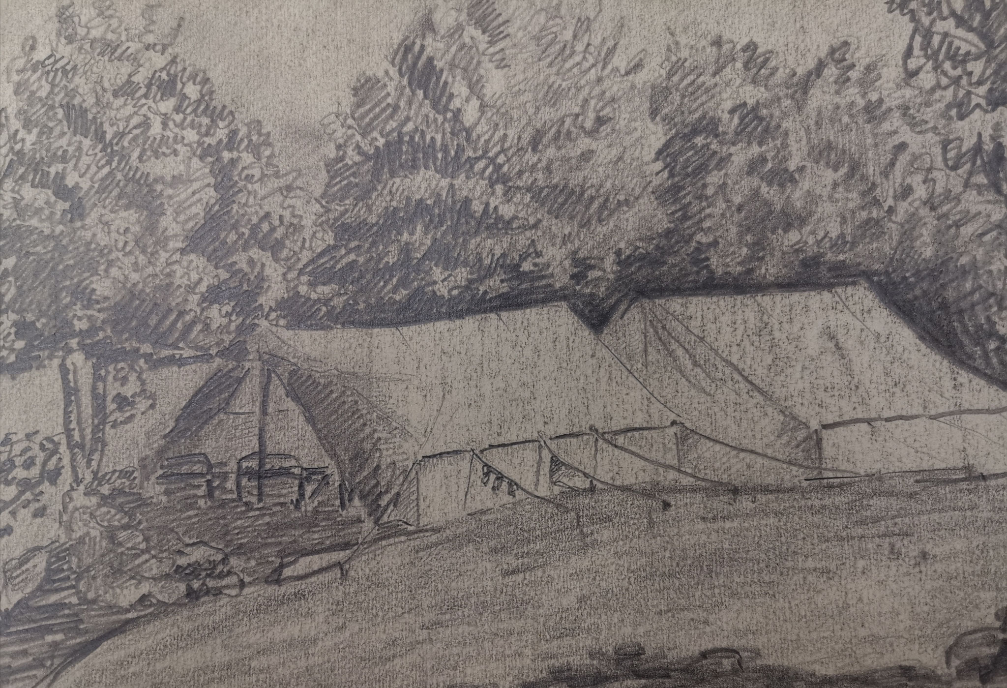 Dessin des tentes