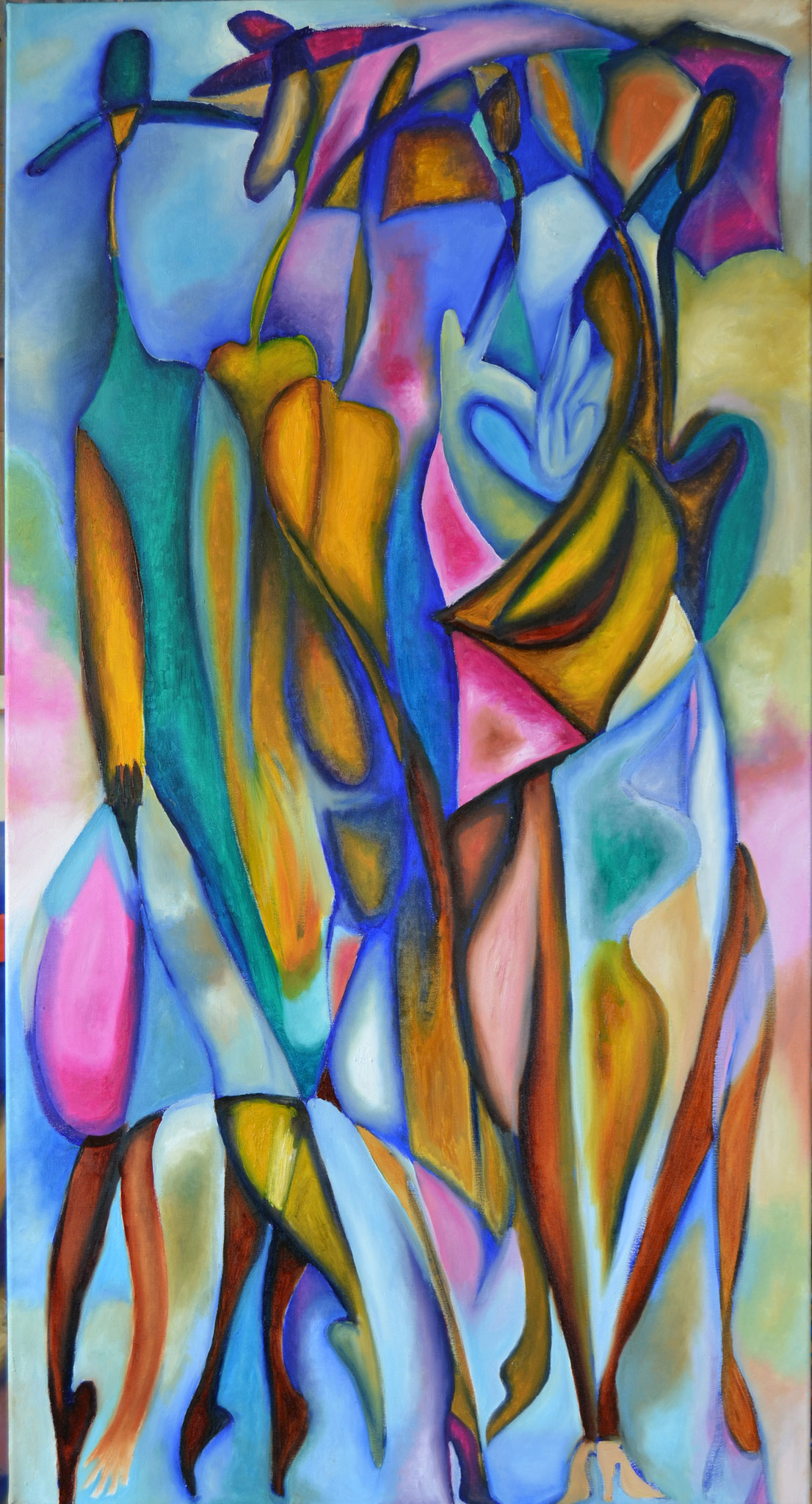 Verschwörung / Öl auf Leinwand / 115x70 cm 