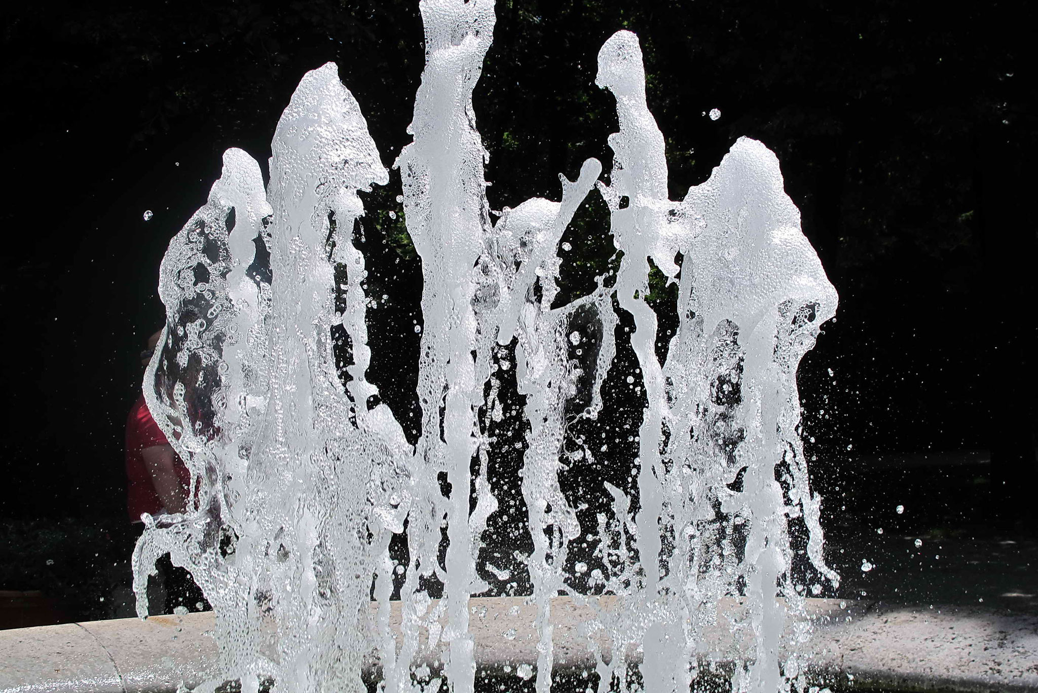 Erfrischende Eingangs-Fontaine beim Botanischen Garten