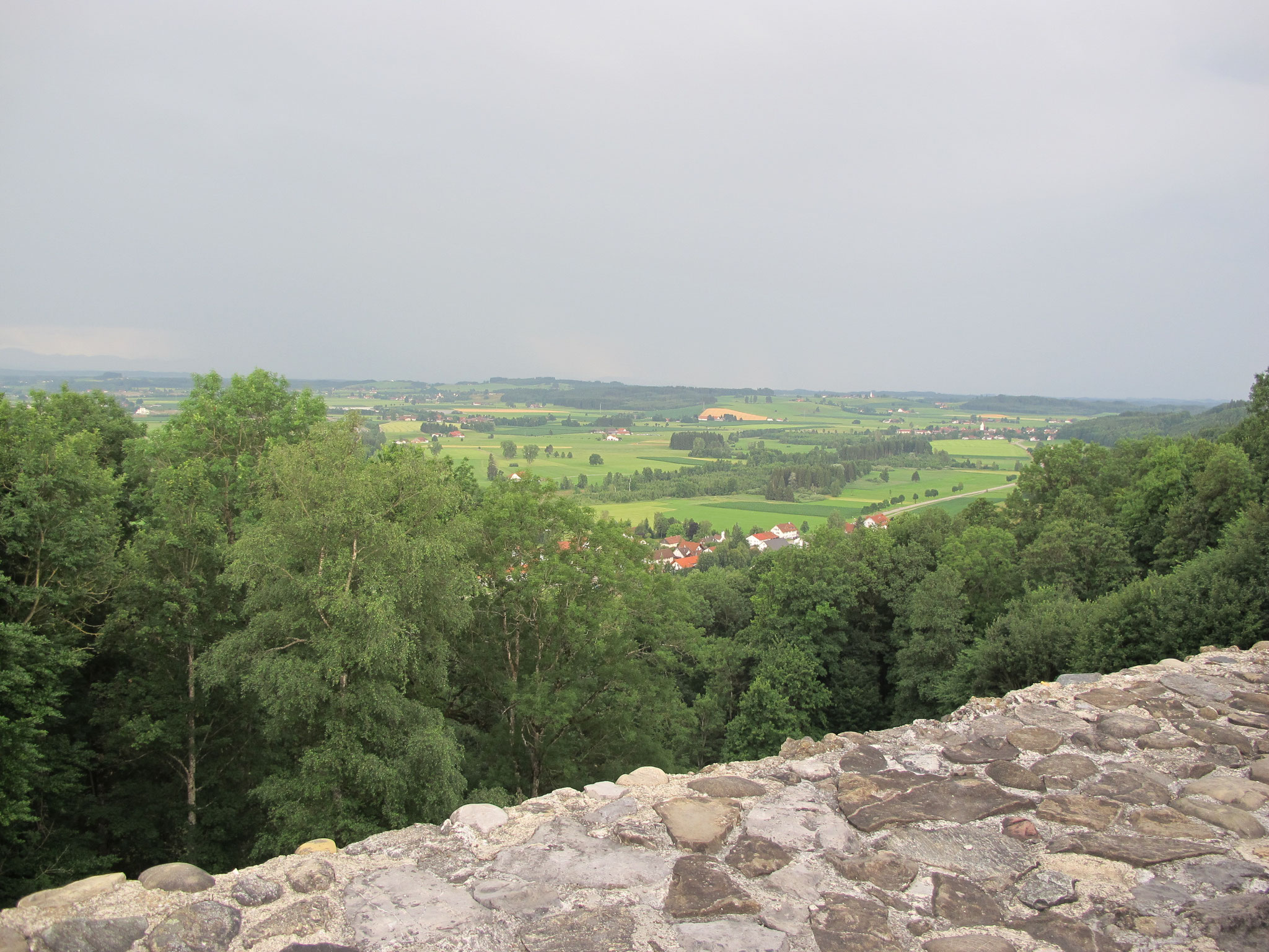 Zum Abschluss ein "herrschaftlicher" Rundblick vom Schloss Zeil ins Allgäu