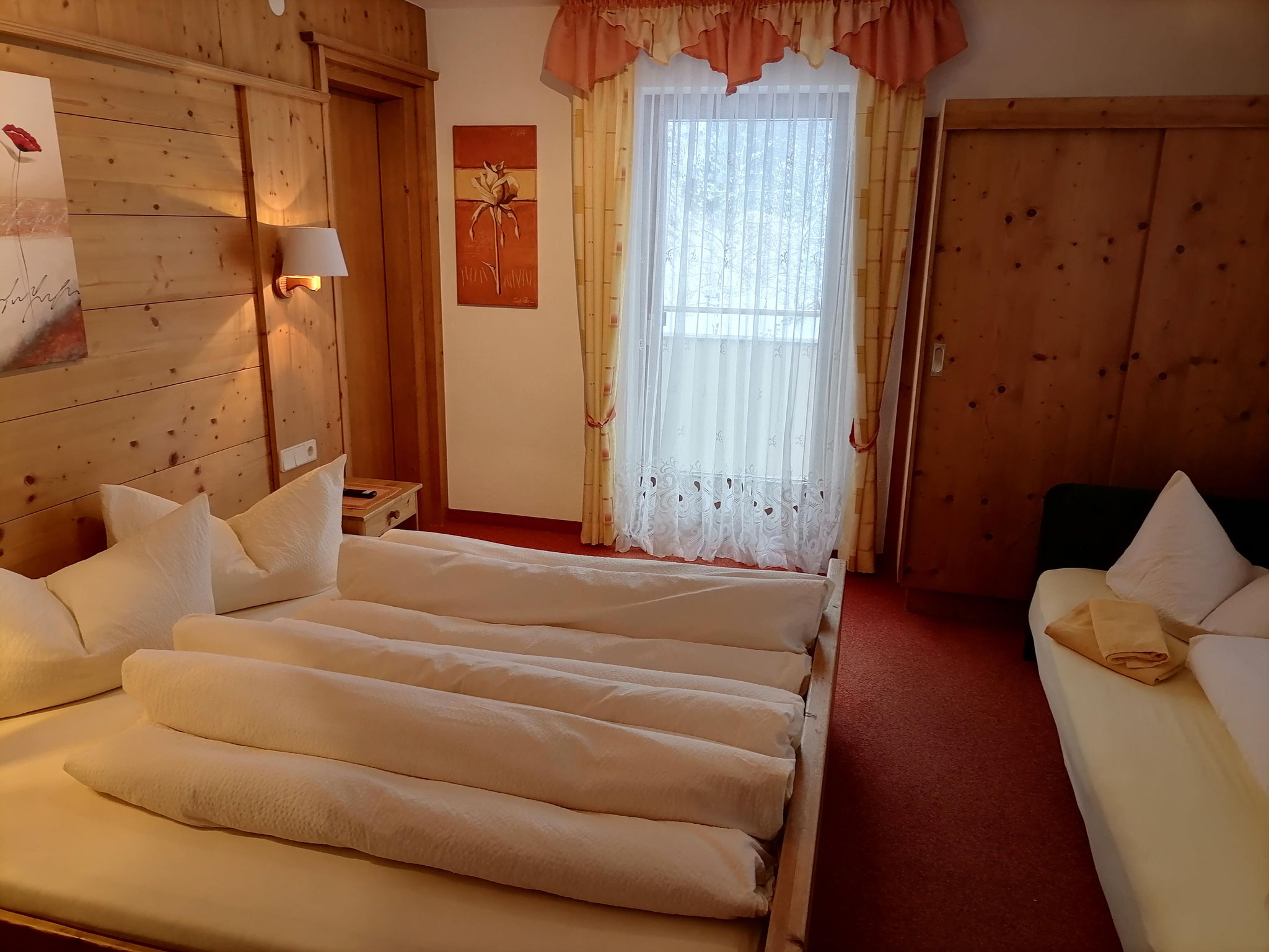 Zimmer 2 als Dreibettzimmer