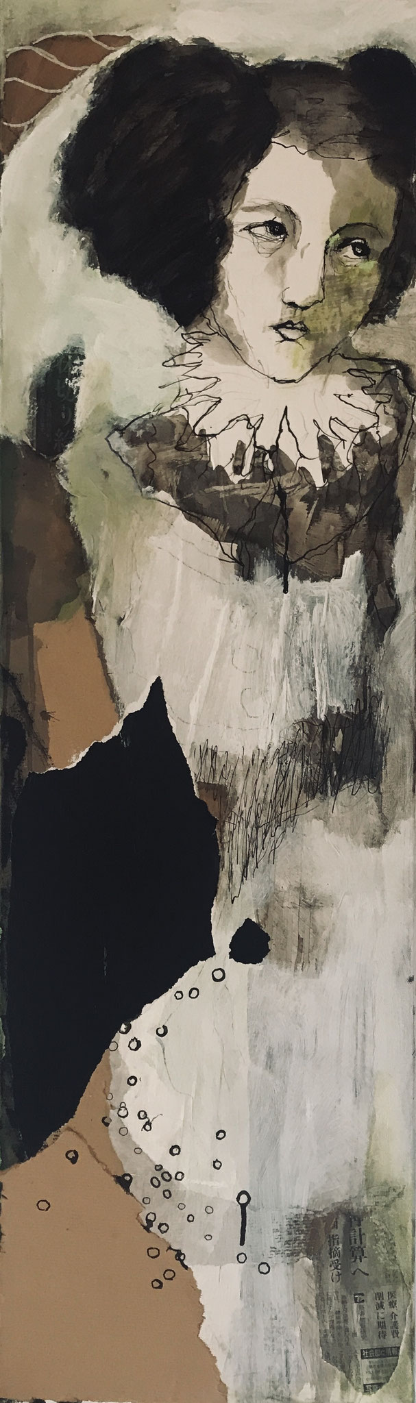 Collage / Acryl 2    100 cm x 30 cm 