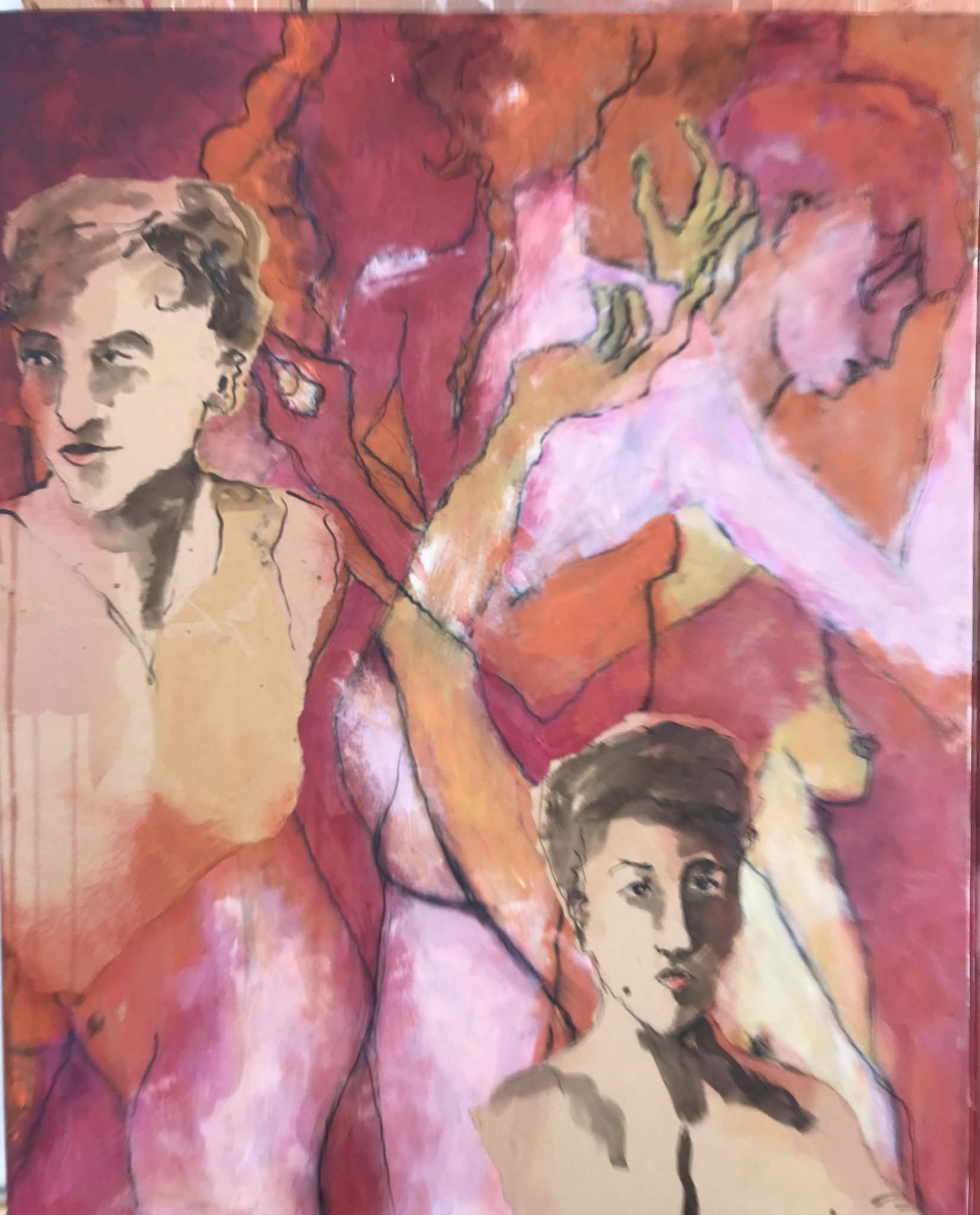 Collage/Acryl 100 x 80