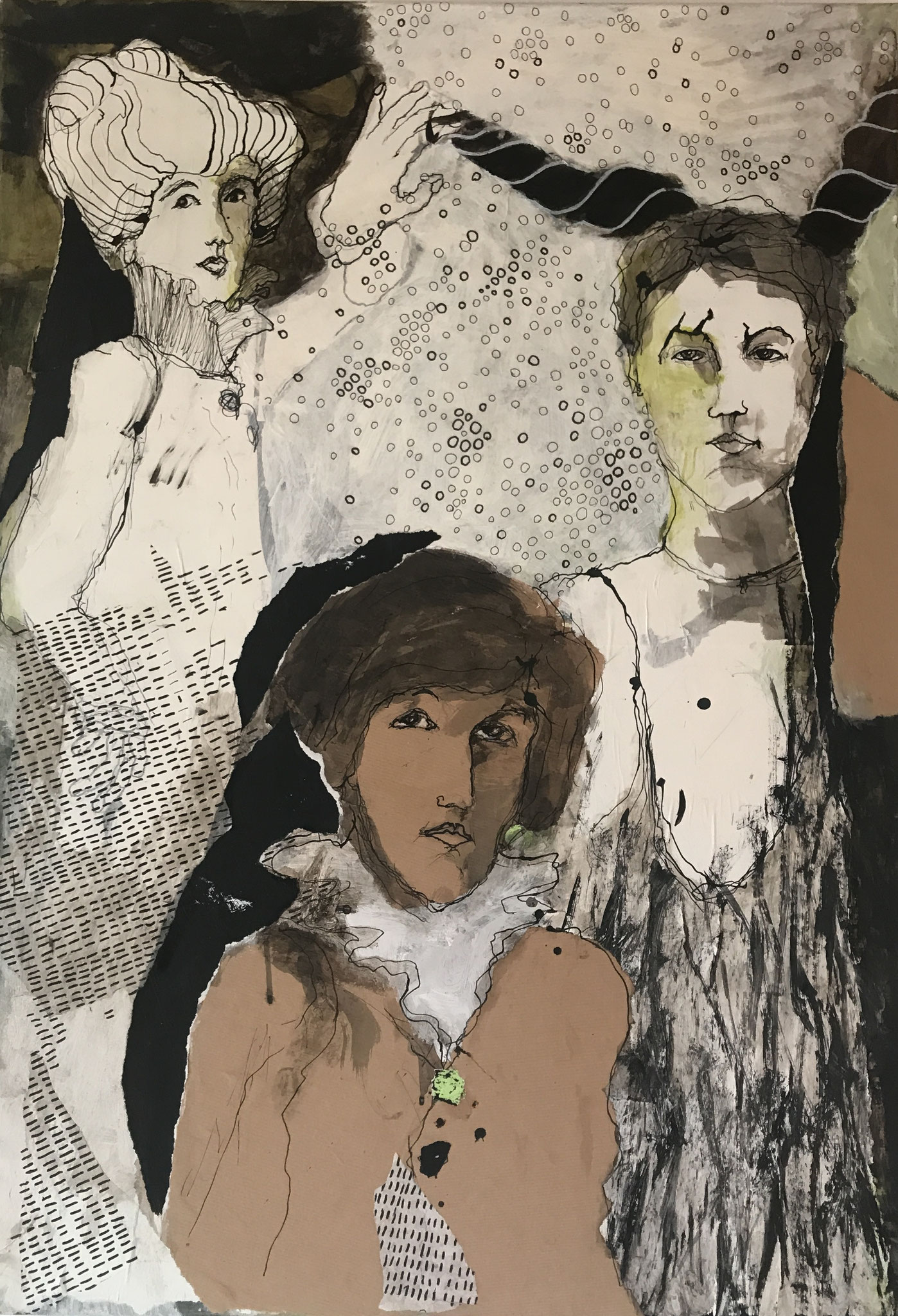Collage / Acryl 1     100 cm x 70 cm