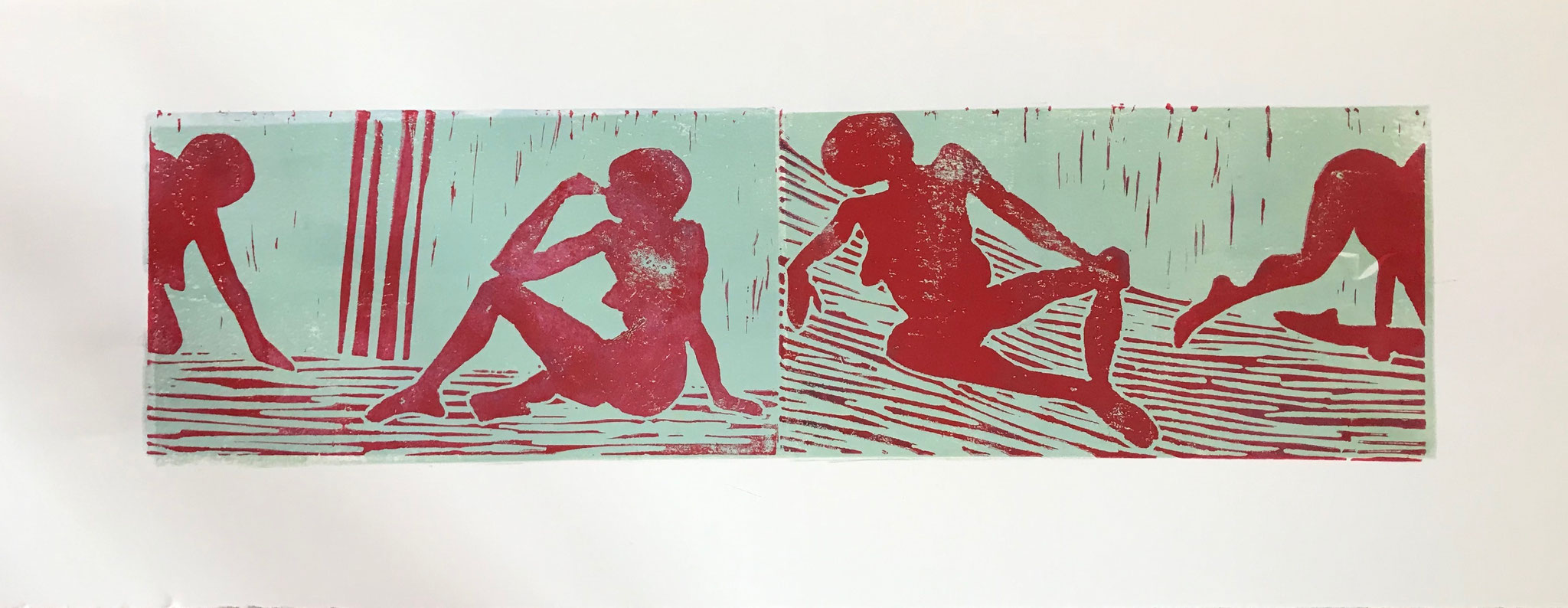 Linolschnitt 6   25x70cm