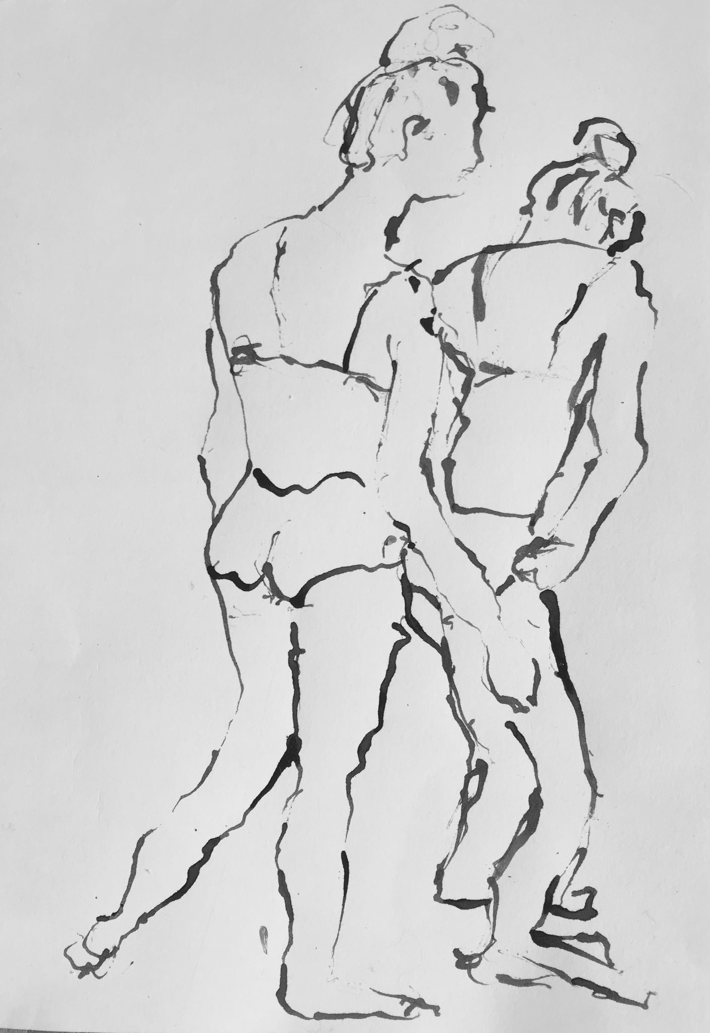 schnelle Skizzen auf Papier DIN A4