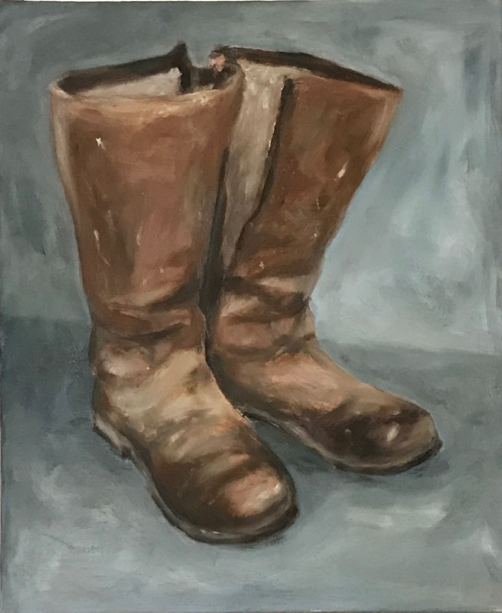 Stiefel, 50x70cm, Öl auf Leinwand