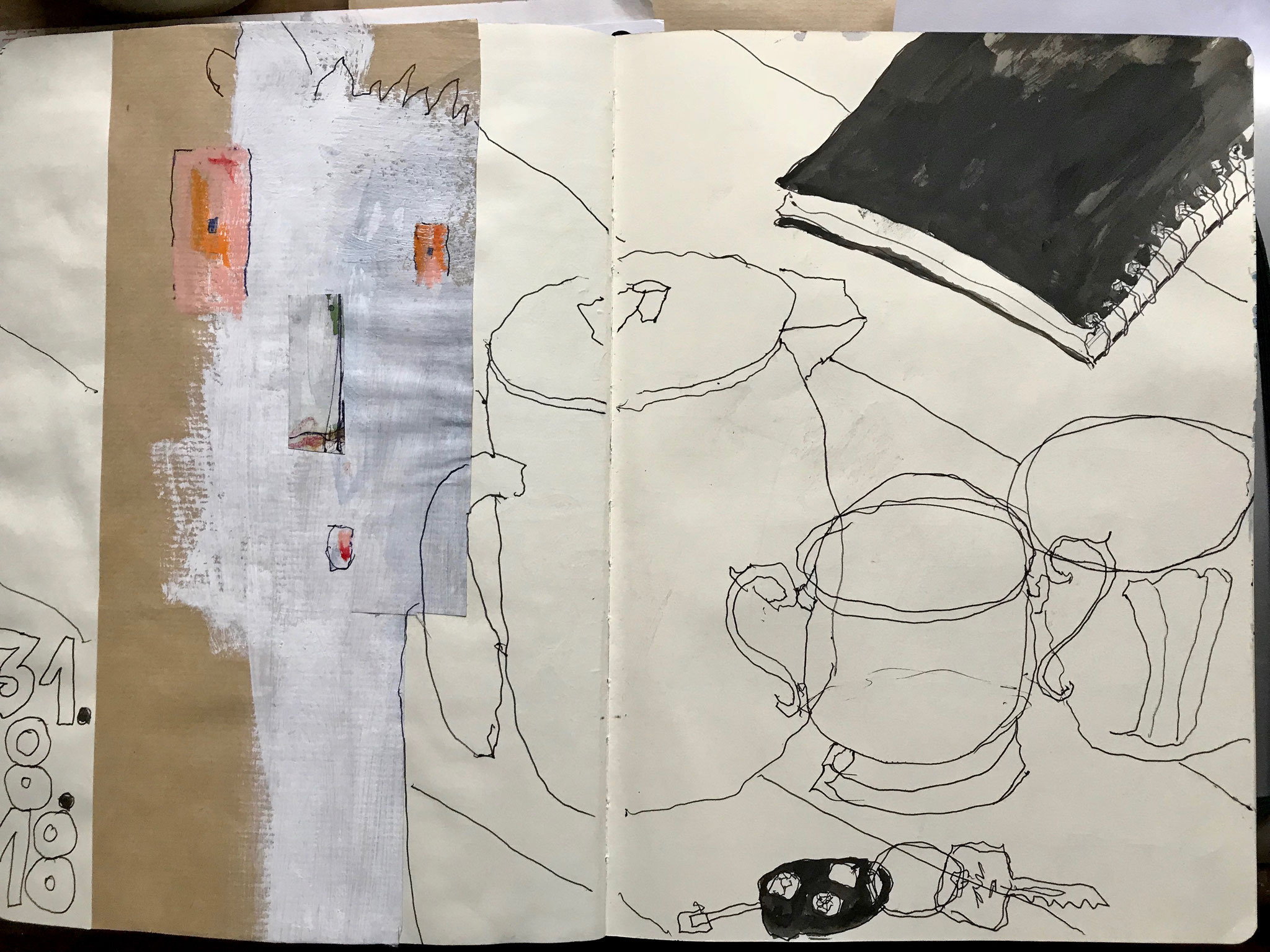 Skizzenbuch,  Mixed Media
