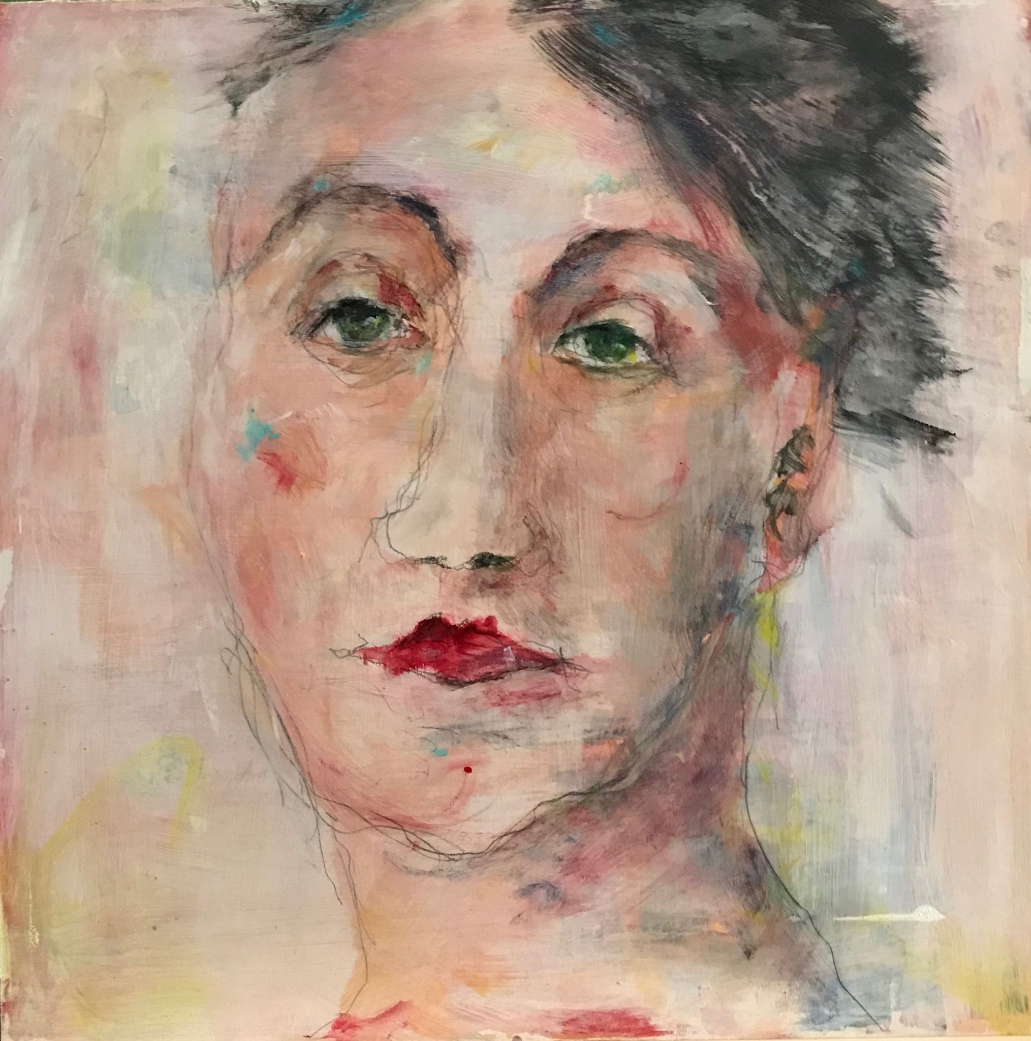 noch was? 50x50cm, Acryl auf Leinwand