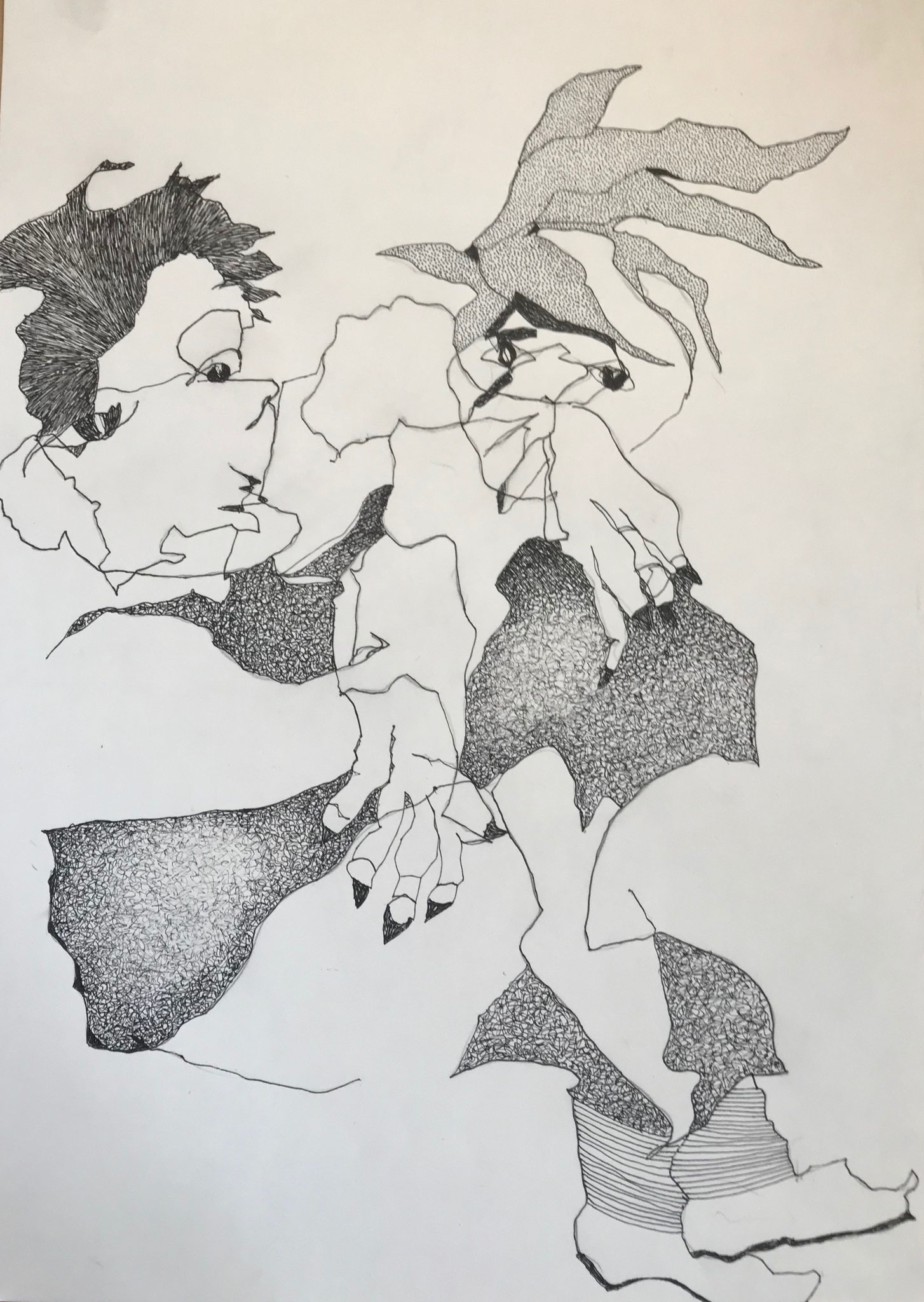 Fineliner auf Papier 3  30x40cm