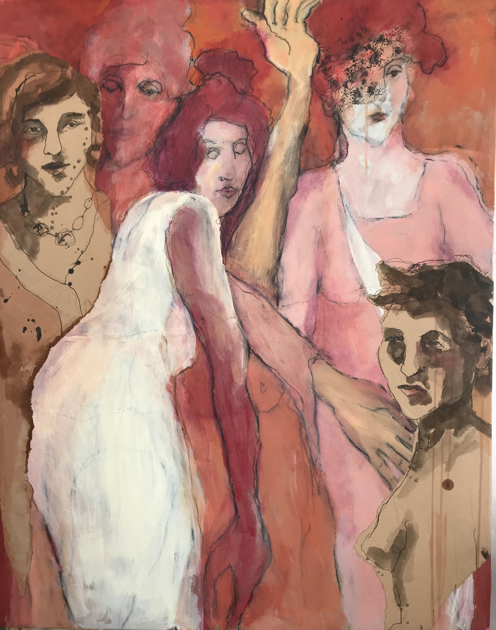 Collage/Acryl 100 x 80