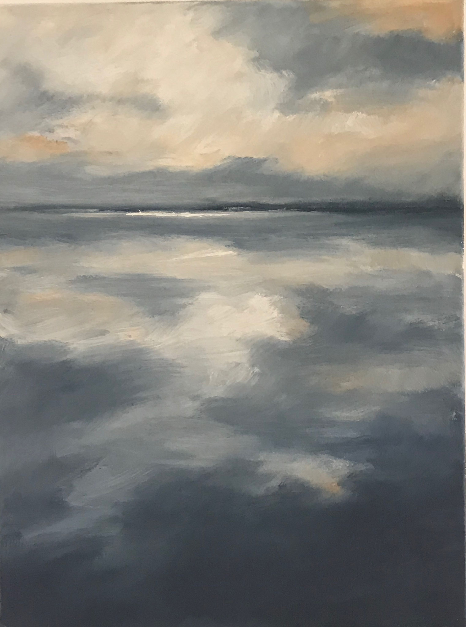 Holnis Außenförde, 30x40cm, Öl auf Leinwand