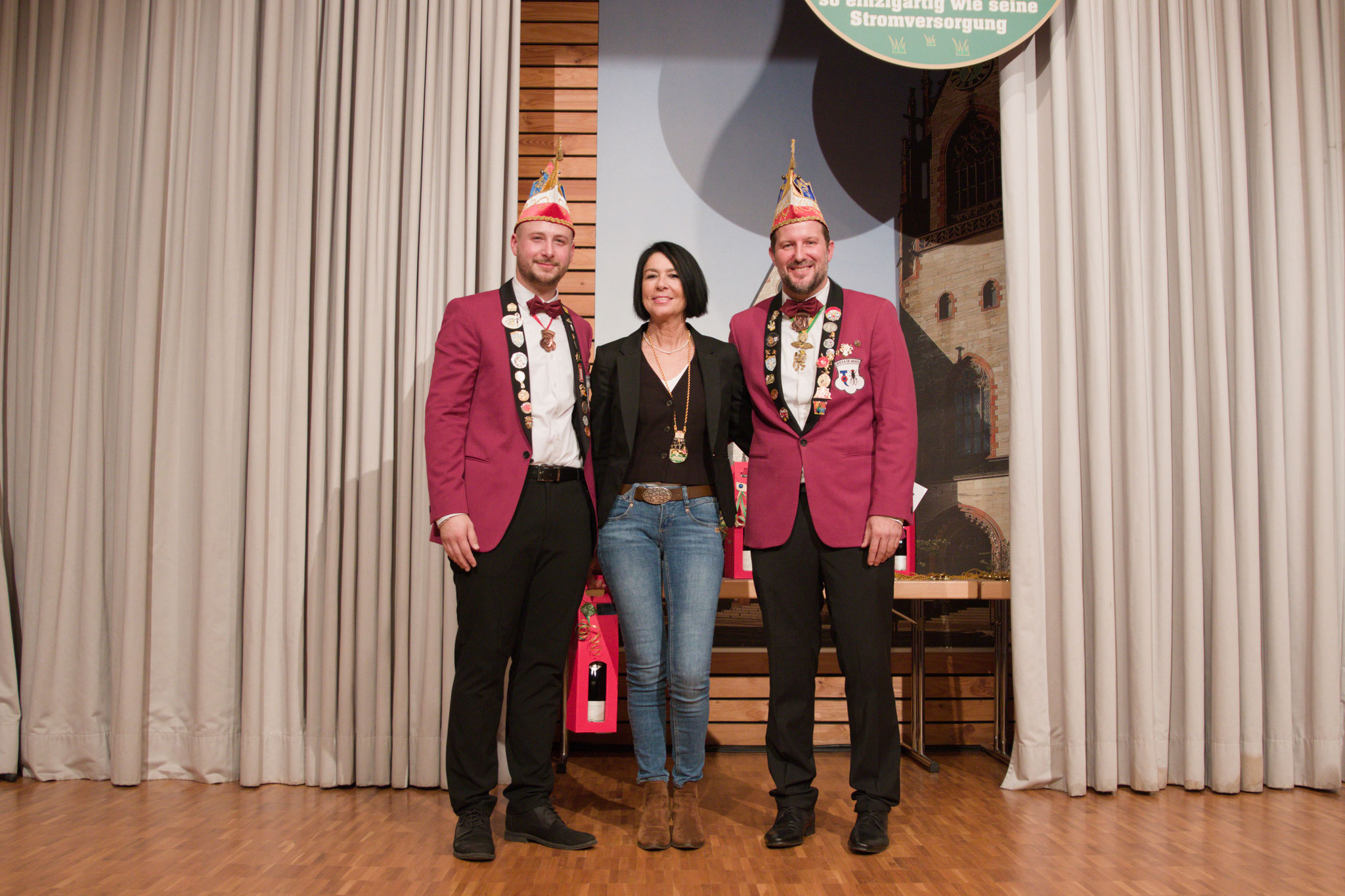 2. Vorstand Bastian Schneider, Ursula Bechler, 1.Vorstand Thomas Hamann
