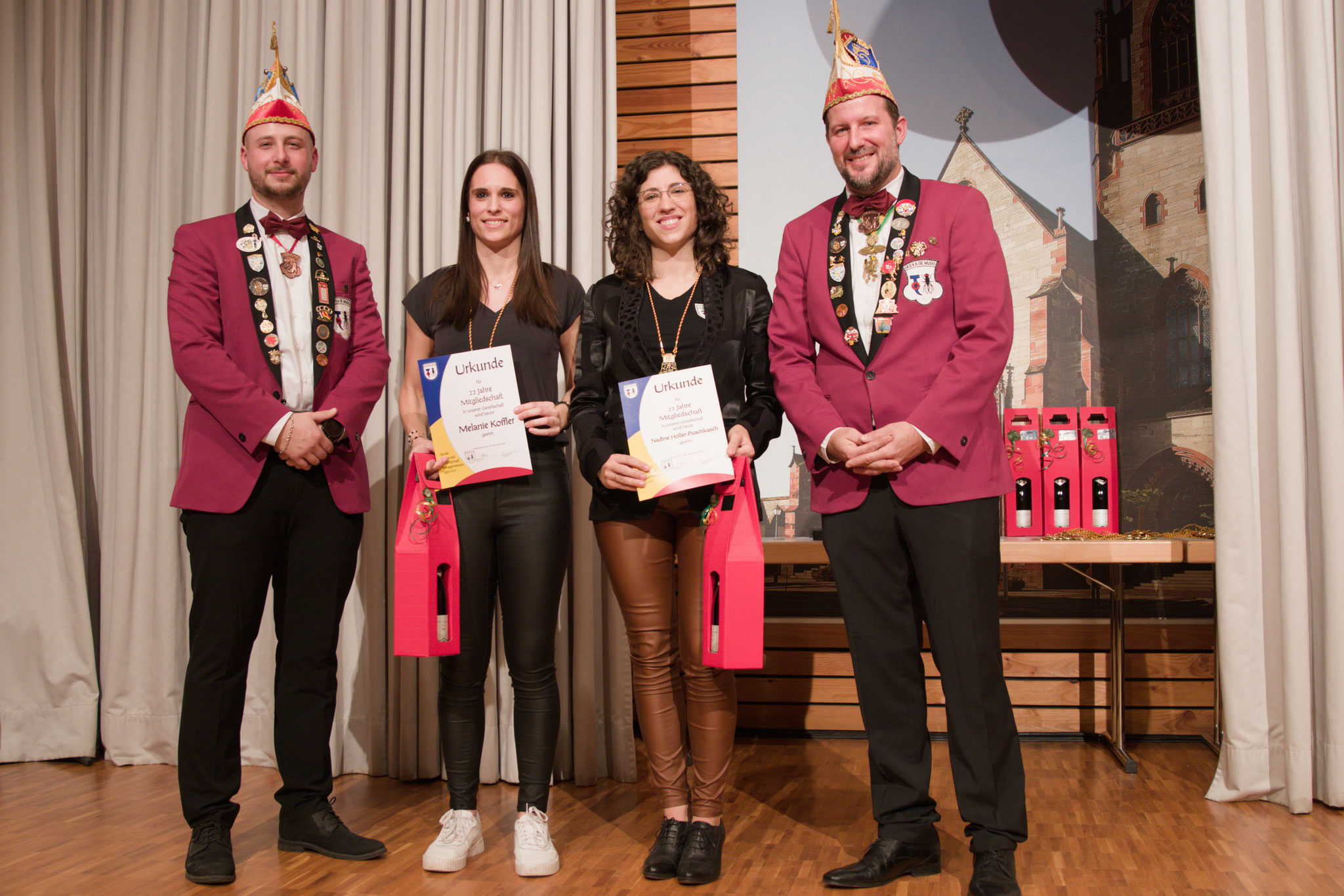 2. Vorstand Bastian Schneider, Melanie Koffler, Nadine Holler-Puschkasch, 1. Vorstand Thomas Hamann