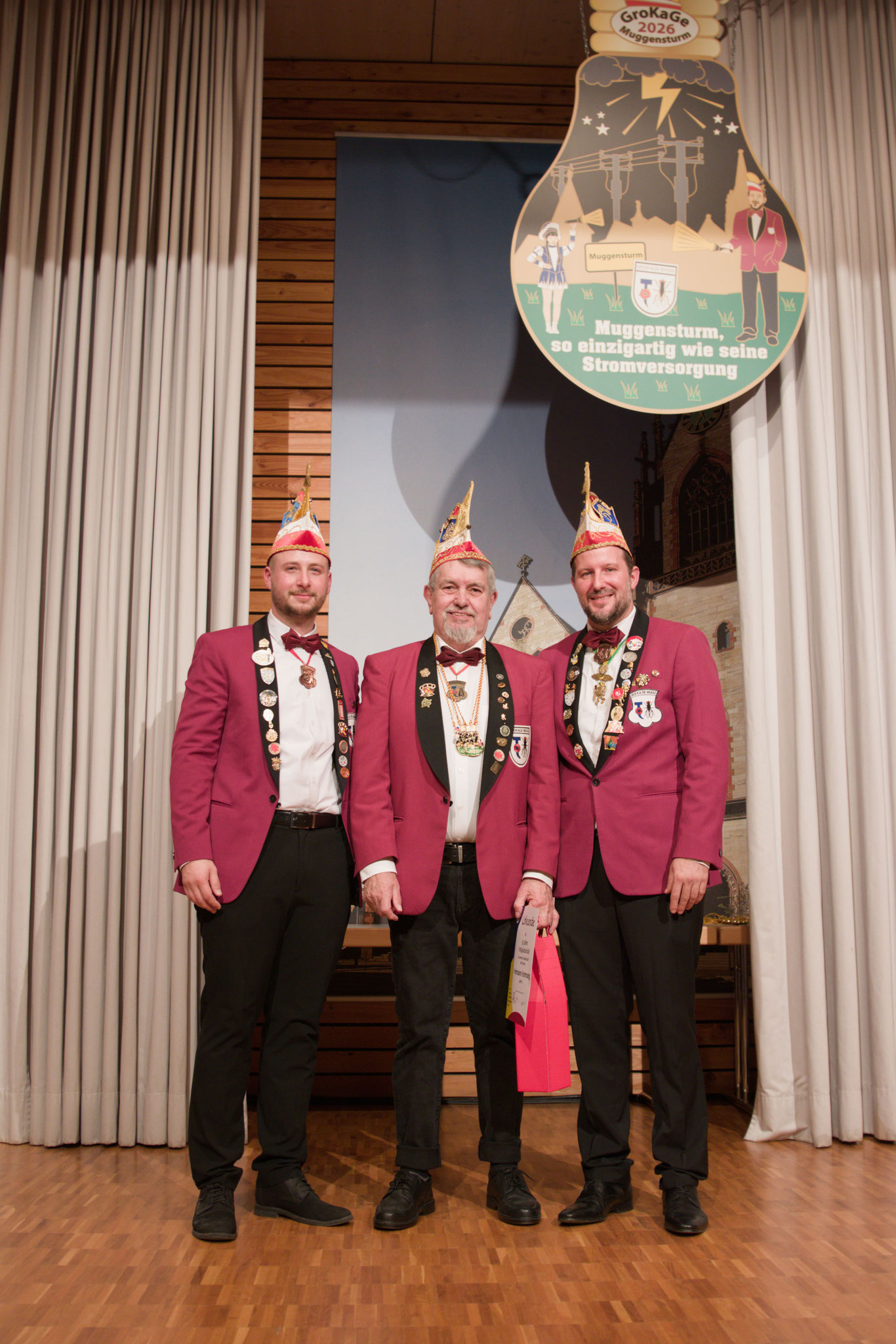 2. Vorstand Bastian Schneider, Hermann Hornung, 1. Vorstand Thomas Hamann