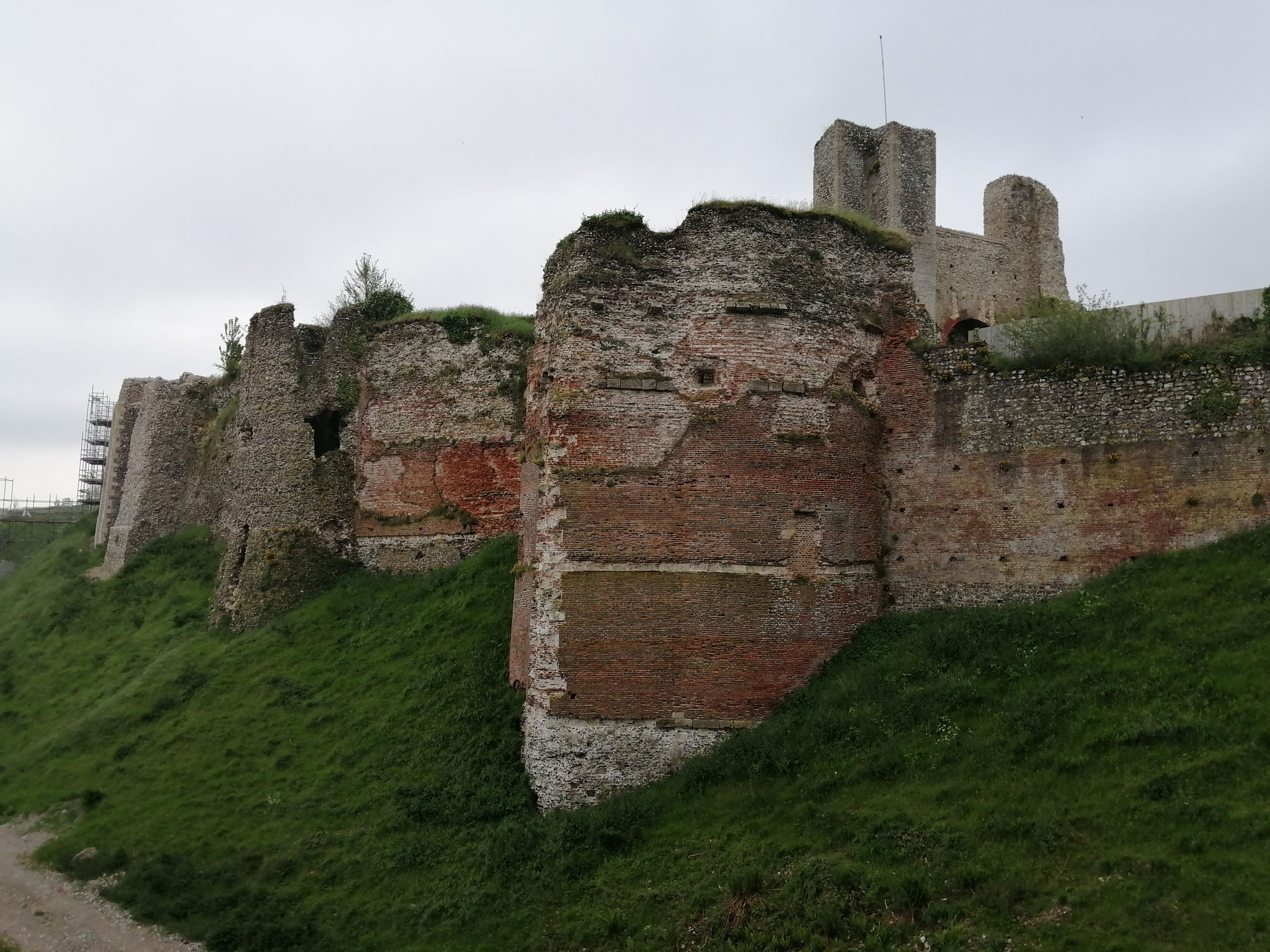 Les tours nord du château.