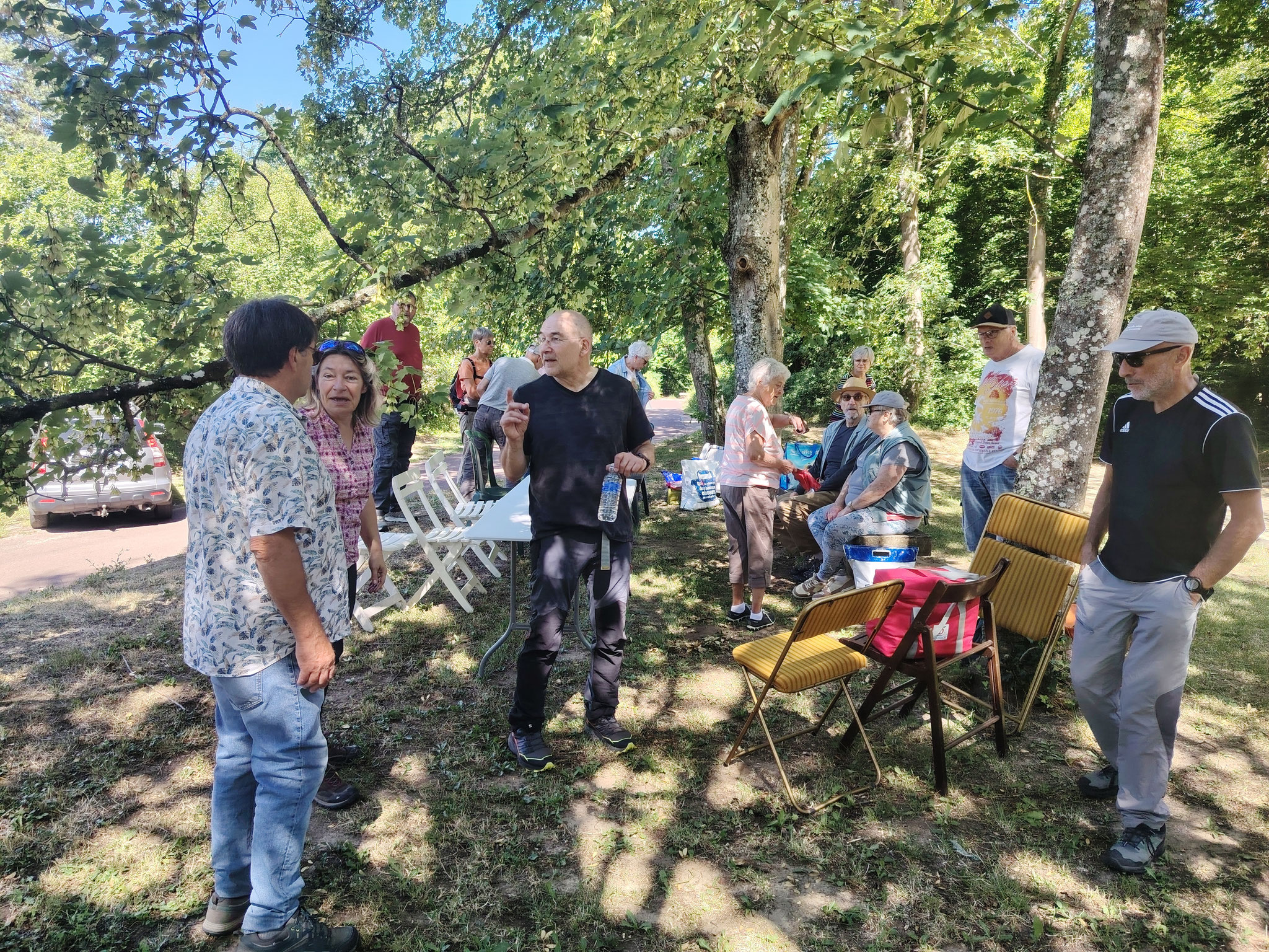 Au moment du pot de convivialité