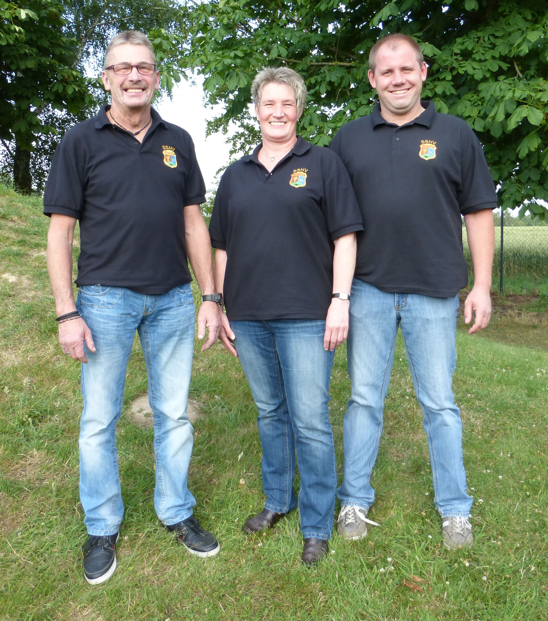 Festausausschuß von links Hermann Putjenter, Anja Blome, Maik Schütte