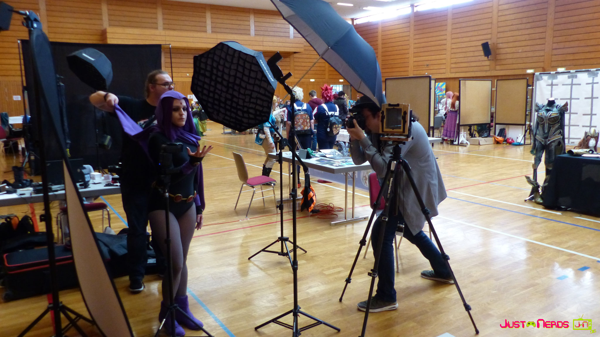 Die Profifotografen bei der Arbeit