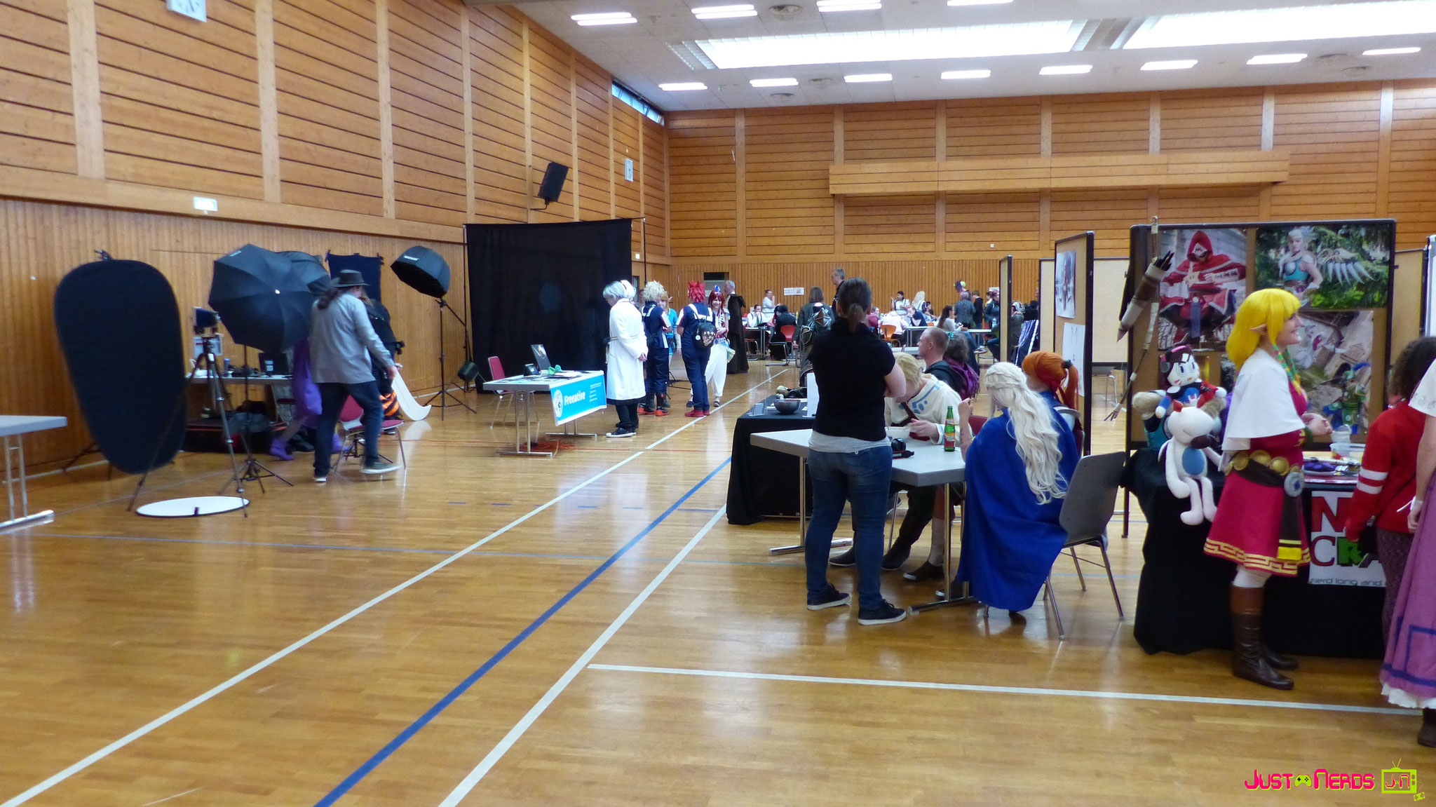 Die Aufteilung der Halle war funktionell