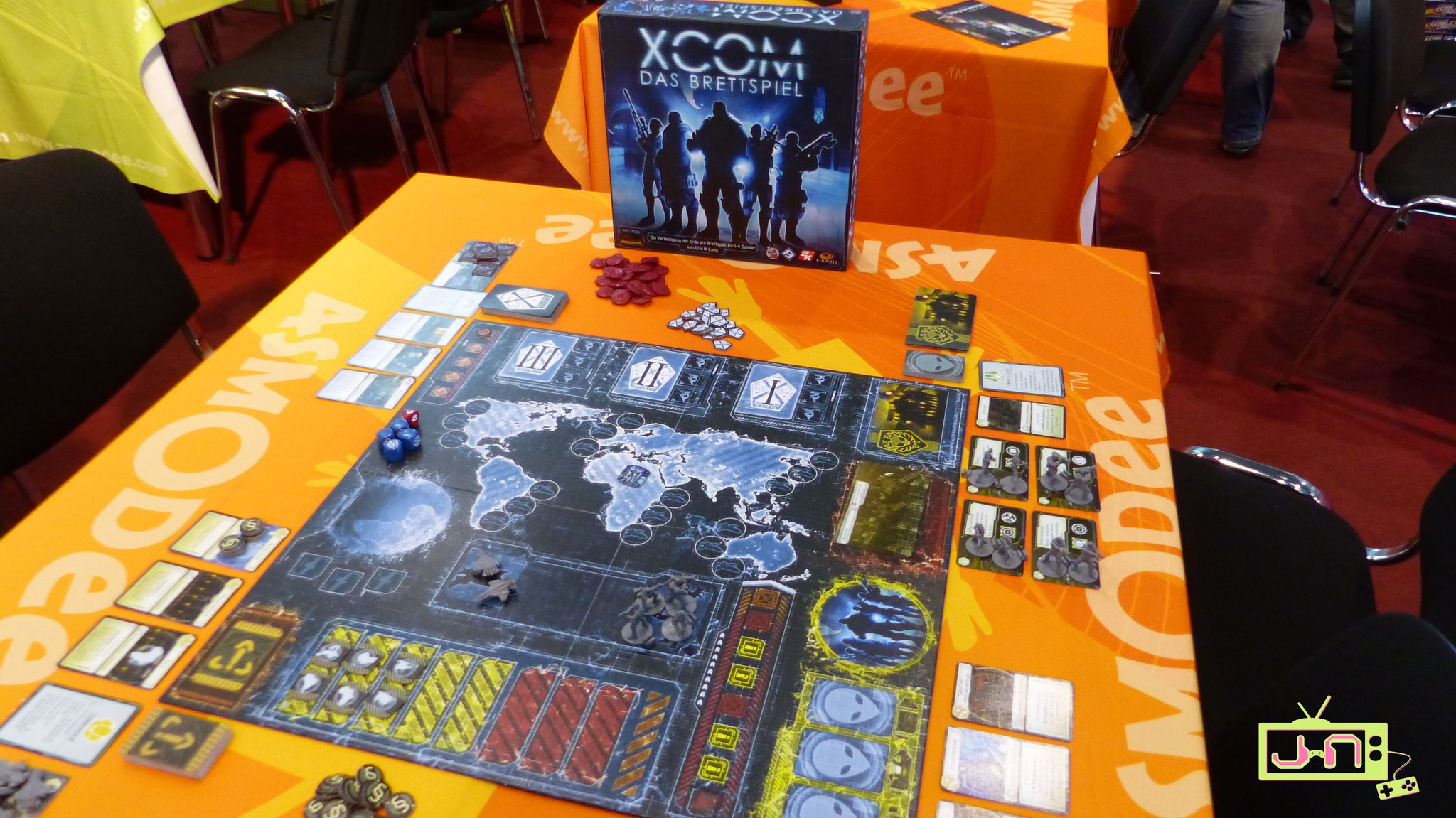 XCom als Brettspiel, läuft.
