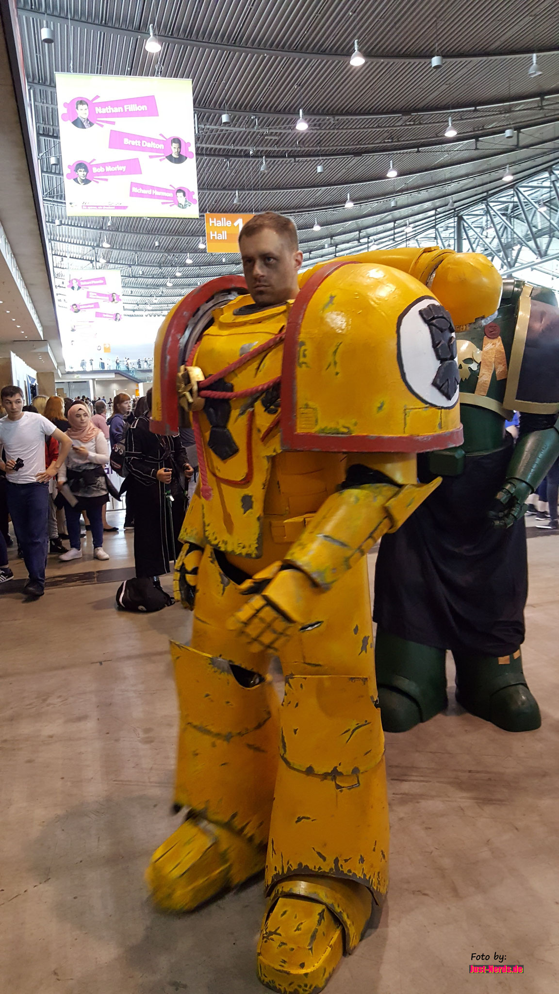 Die Space Marines sorgten für Sicherheit