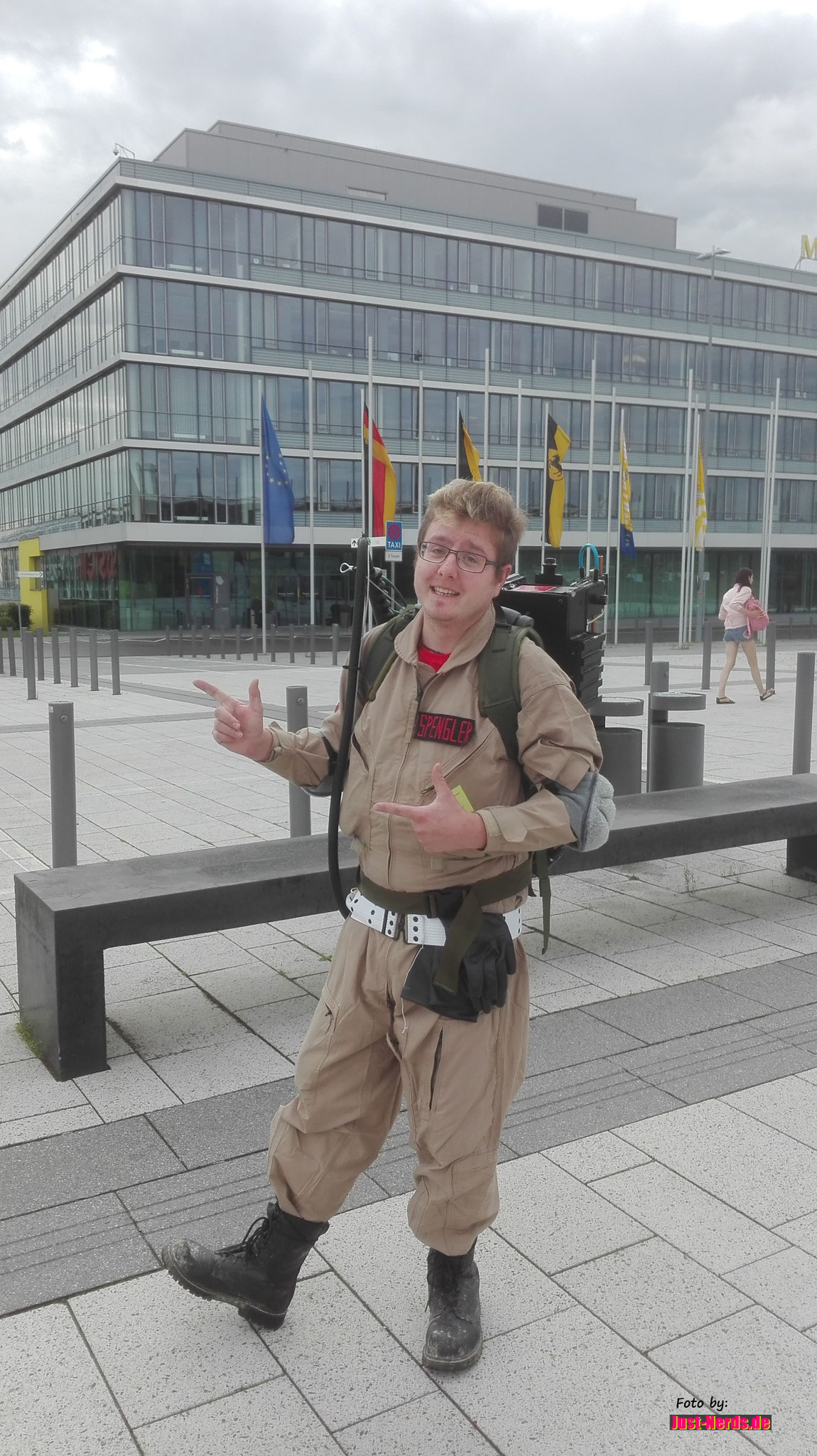 der erste Cosplayer der uns über den Weg lief