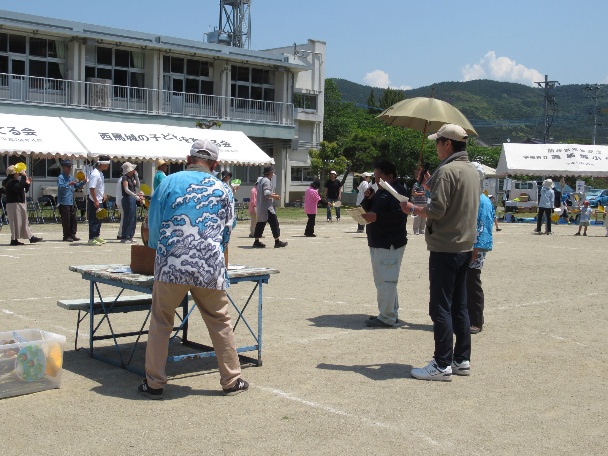 西馬城音頭も全員参加です