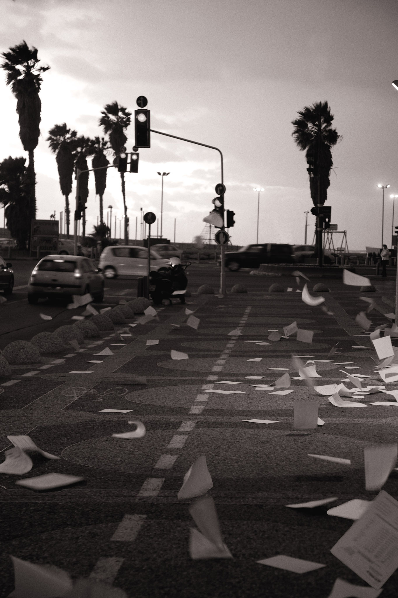 Vespa verliert ihre Ladung, Tel Aviv