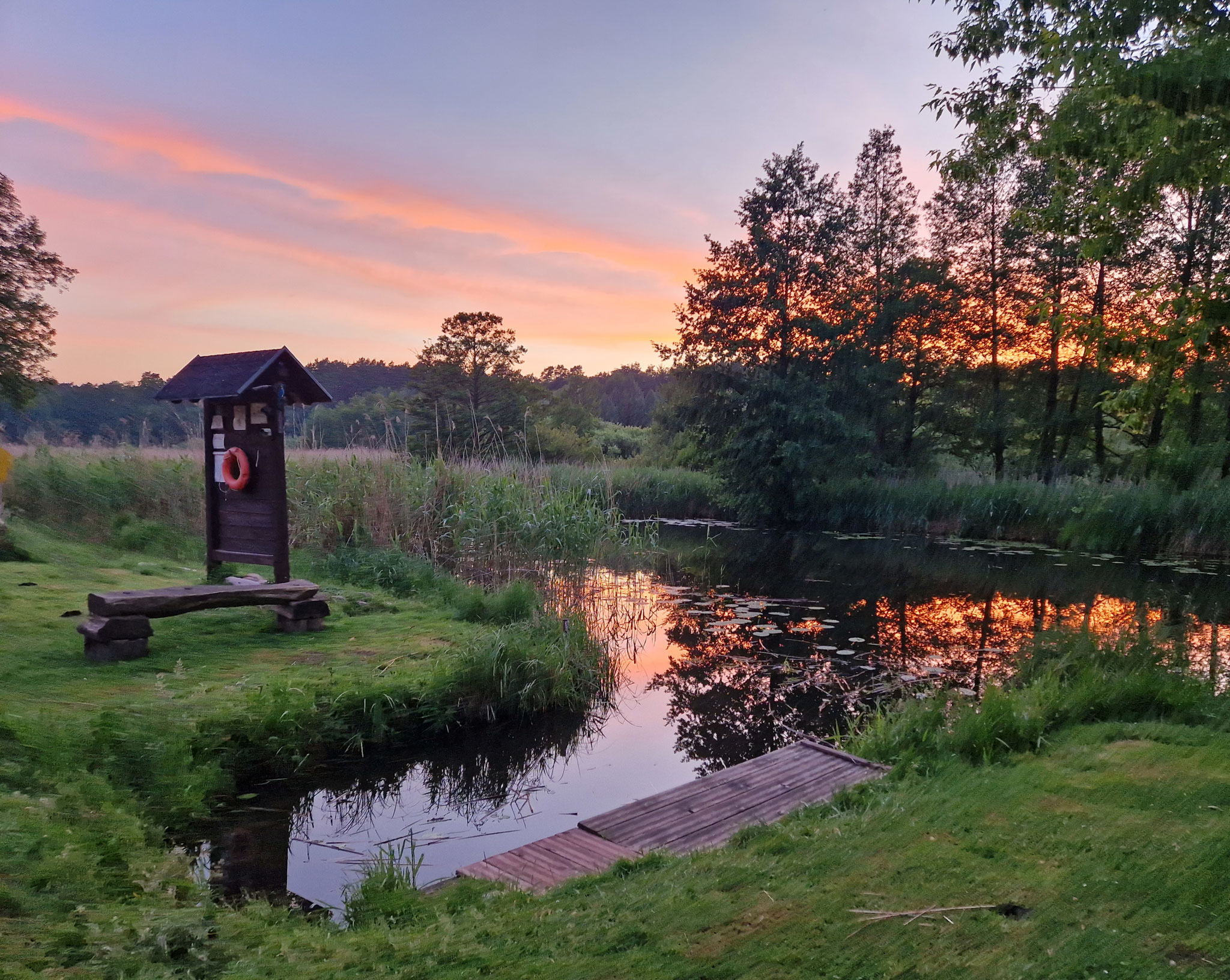 Abendstimmung am Bootsverleih 